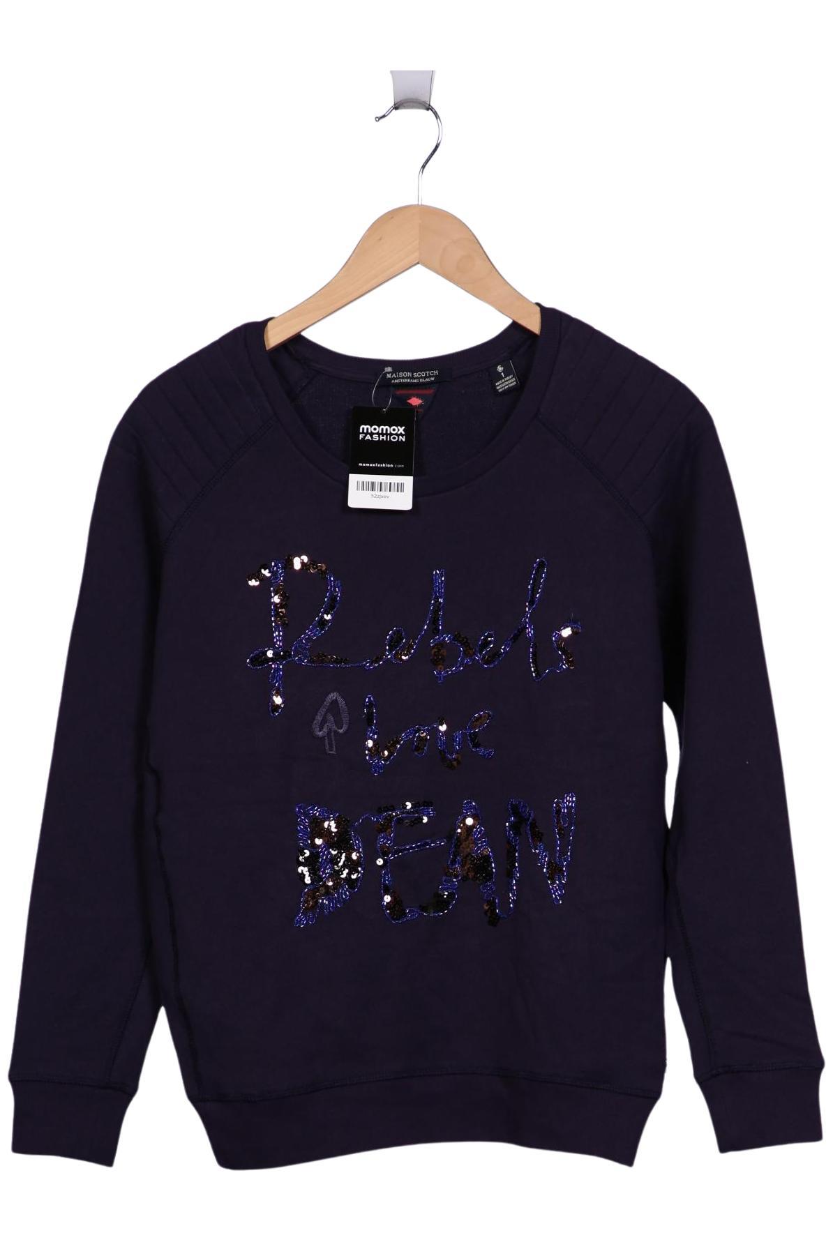 

Maison Scotch Damen Sweatshirt, marineblau, Gr. 36
