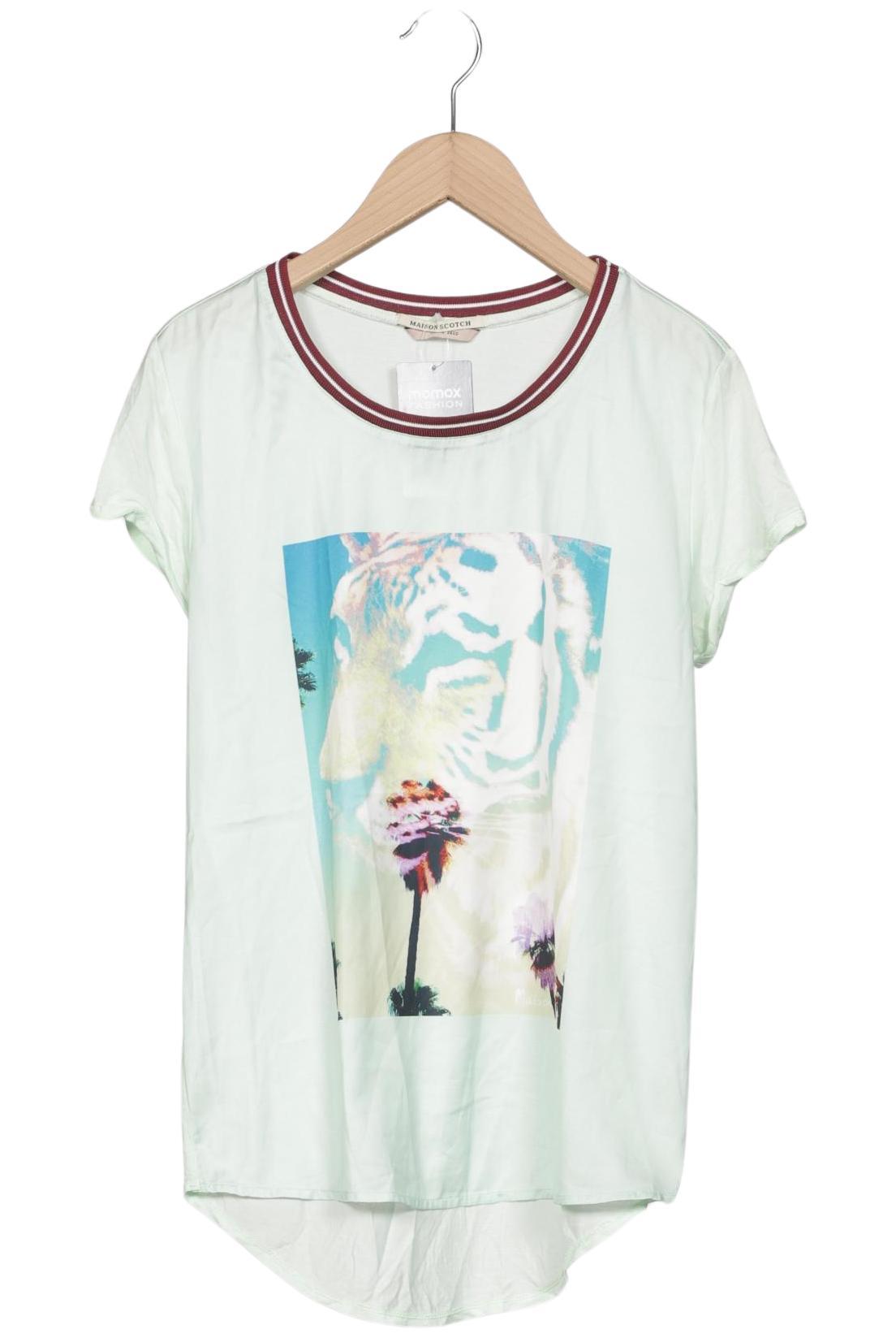 

Maison Scotch Damen T-Shirt, hellgrün, Gr. 34
