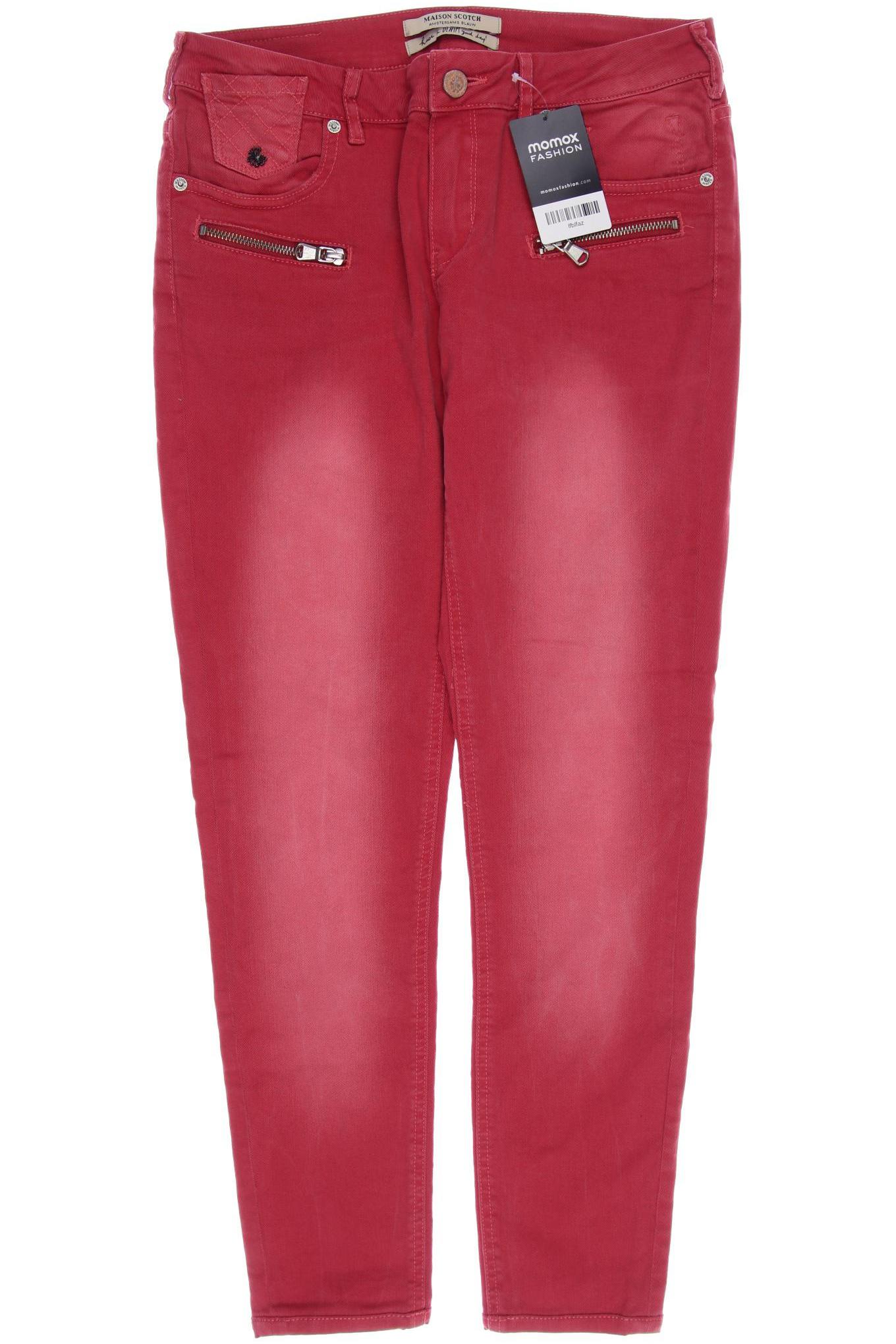 

Maison Scotch Damen Jeans, rot, Gr. 28