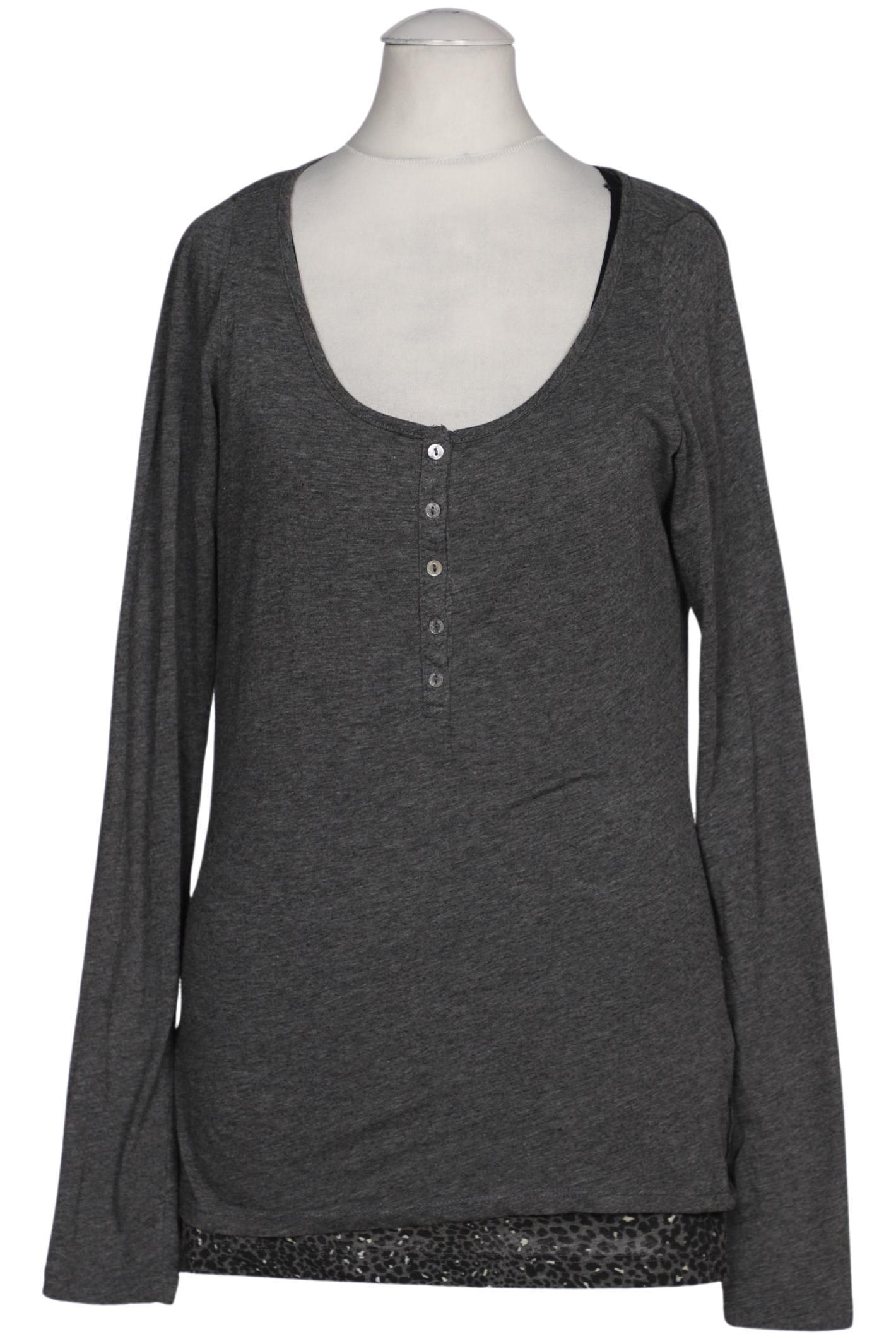 

Maison Scotch Damen Langarmshirt, grau, Gr. 34