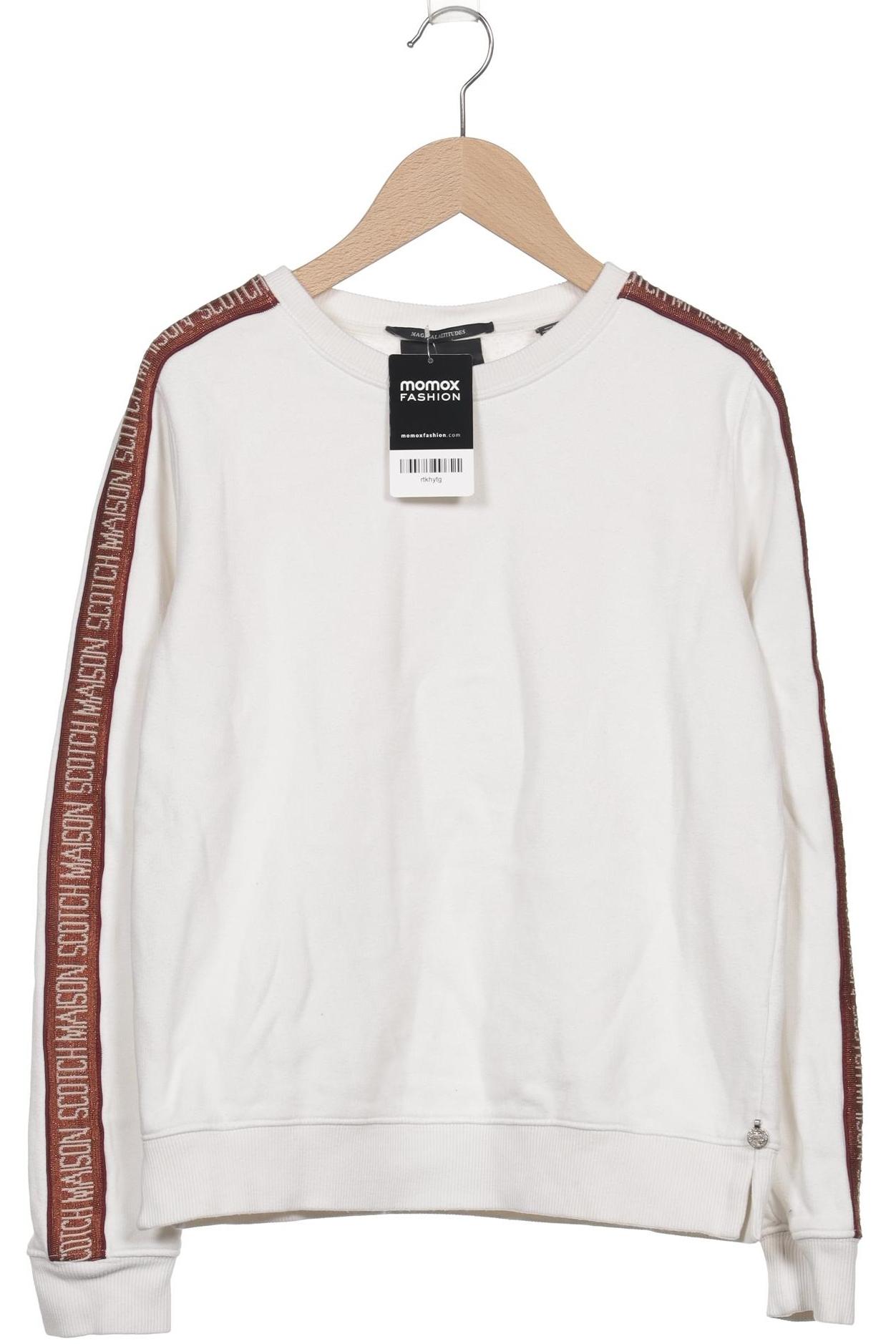 

Maison Scotch Damen Sweatshirt, weiß, Gr. 36