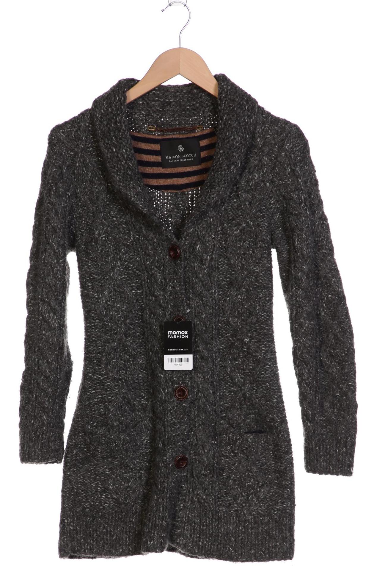 

Maison Scotch Damen Strickjacke, grau, Gr. 36
