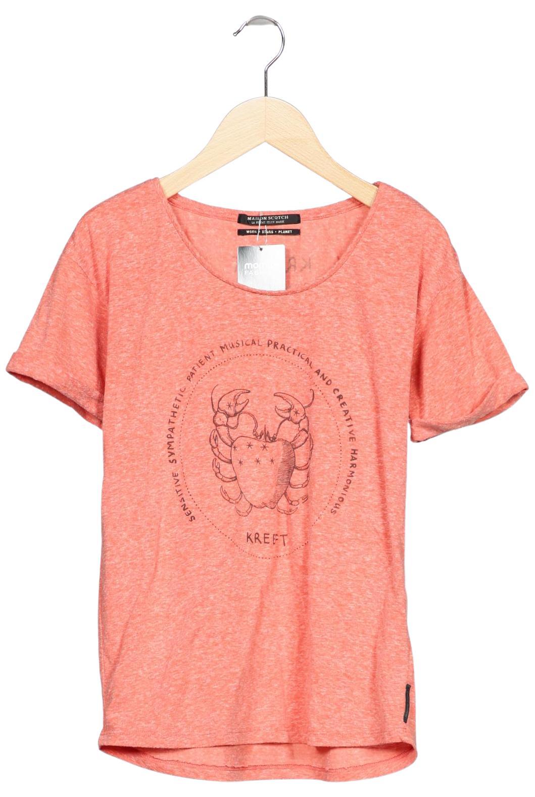 

Maison Scotch Damen T-Shirt, orange, Gr. 36