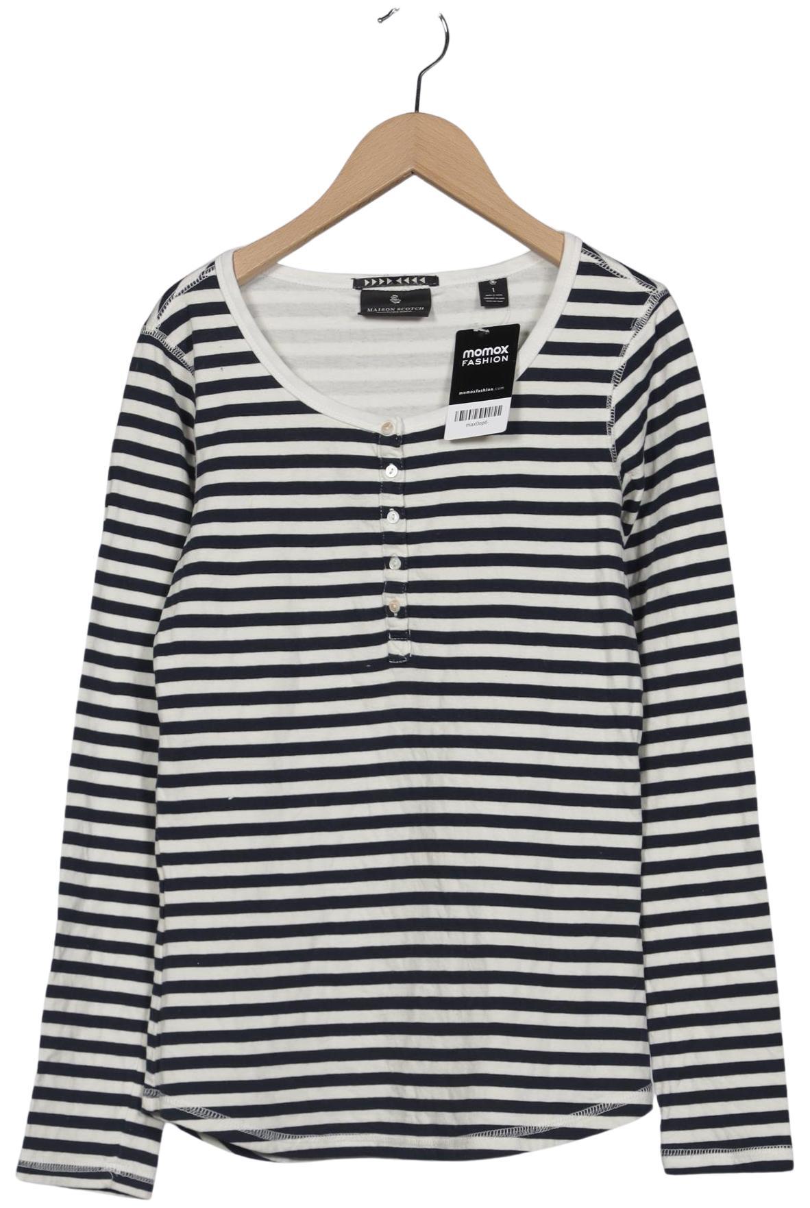 

Maison Scotch Damen Langarmshirt, marineblau, Gr. 36