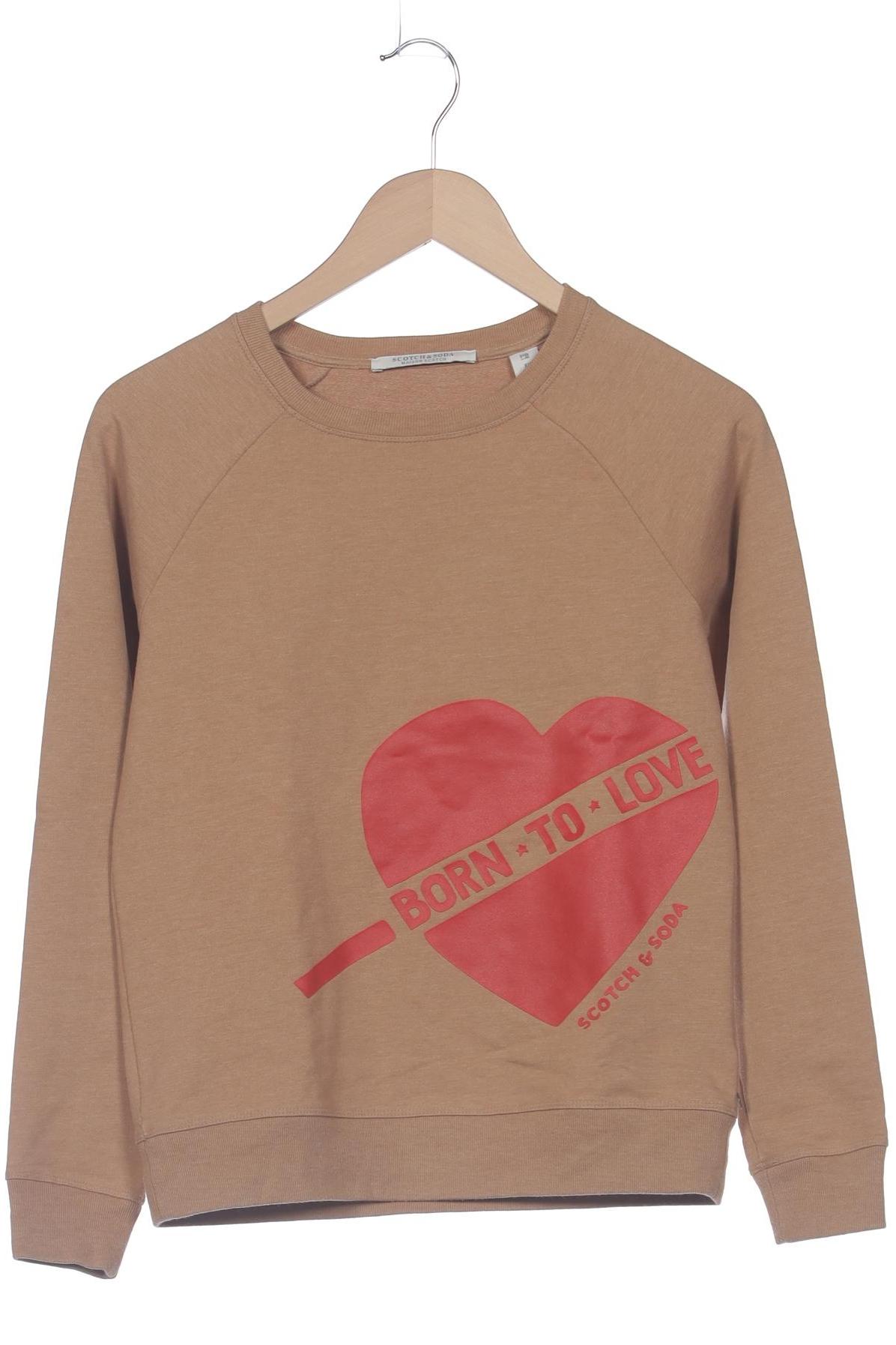 

Maison Scotch Damen Sweatshirt, braun, Gr. 34