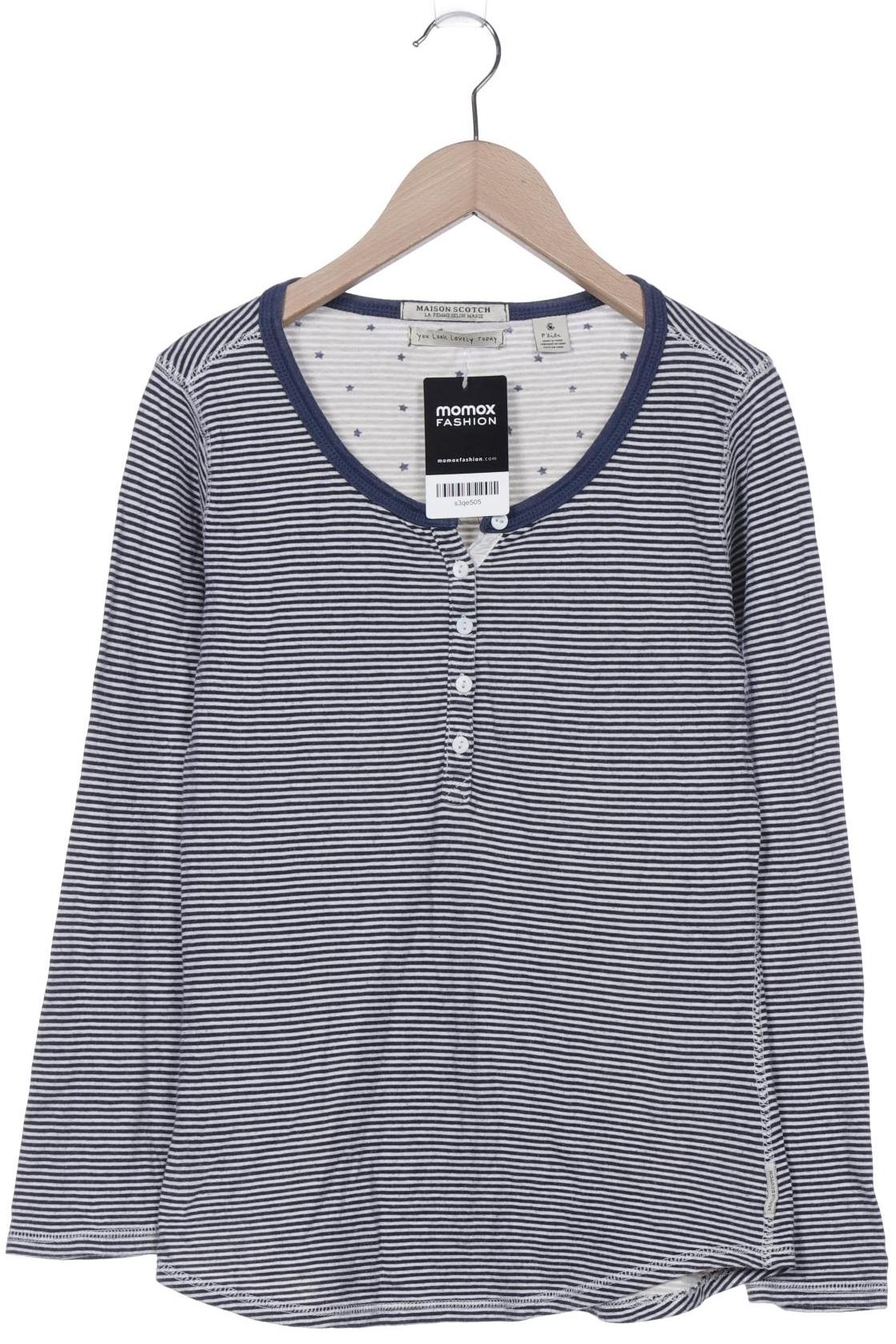 

Maison Scotch Damen Langarmshirt, marineblau, Gr. 34