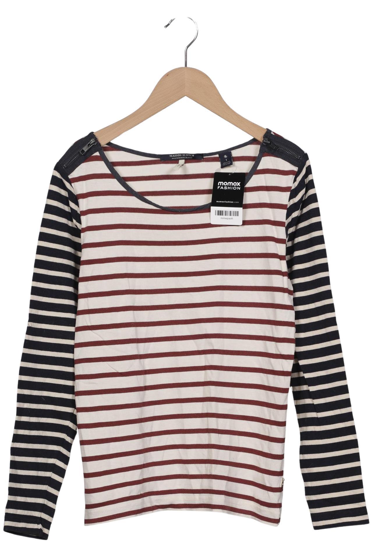 

Maison Scotch Damen Langarmshirt, mehrfarbig, Gr. 36