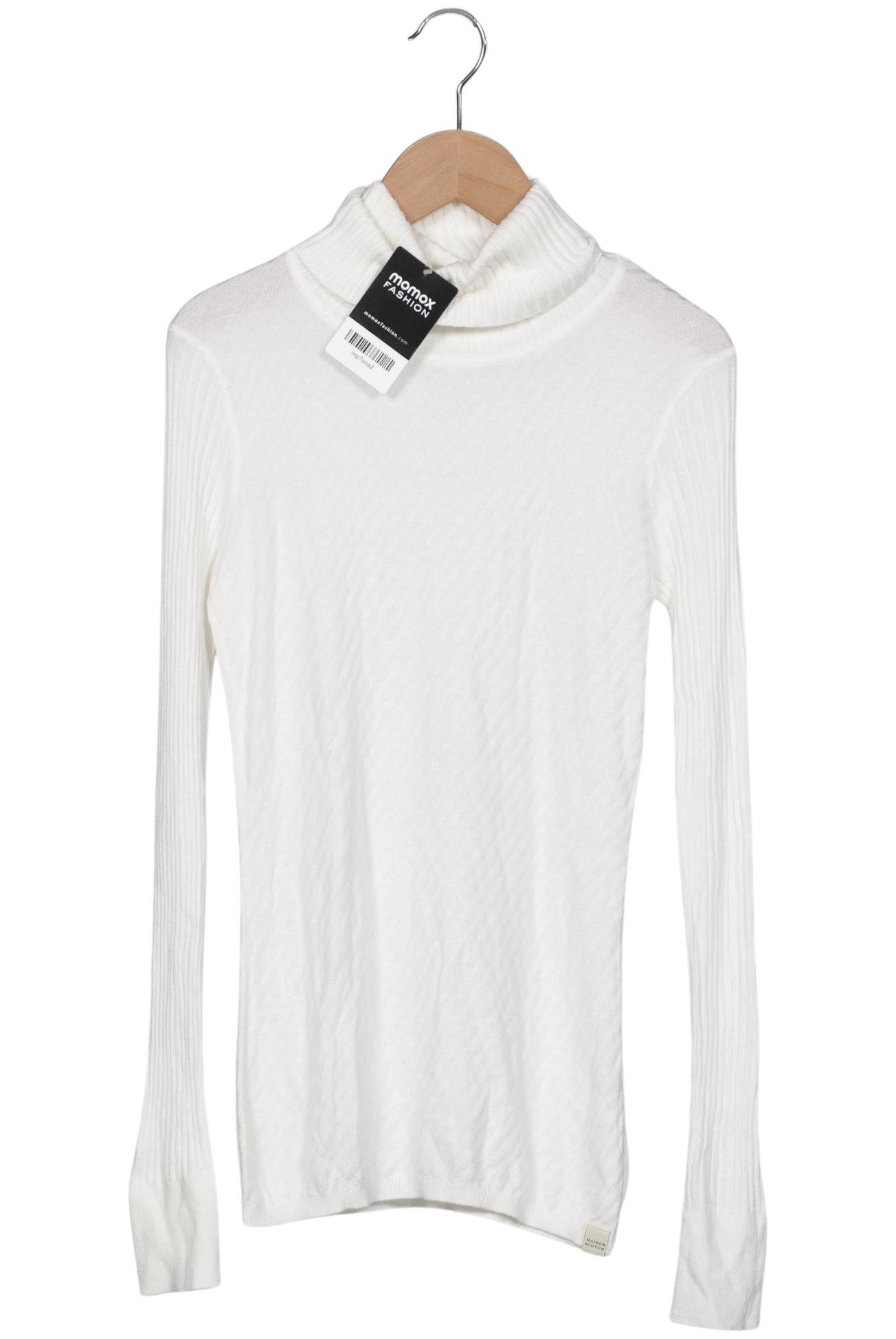 

Maison Scotch Damen Pullover, weiß, Gr. 36