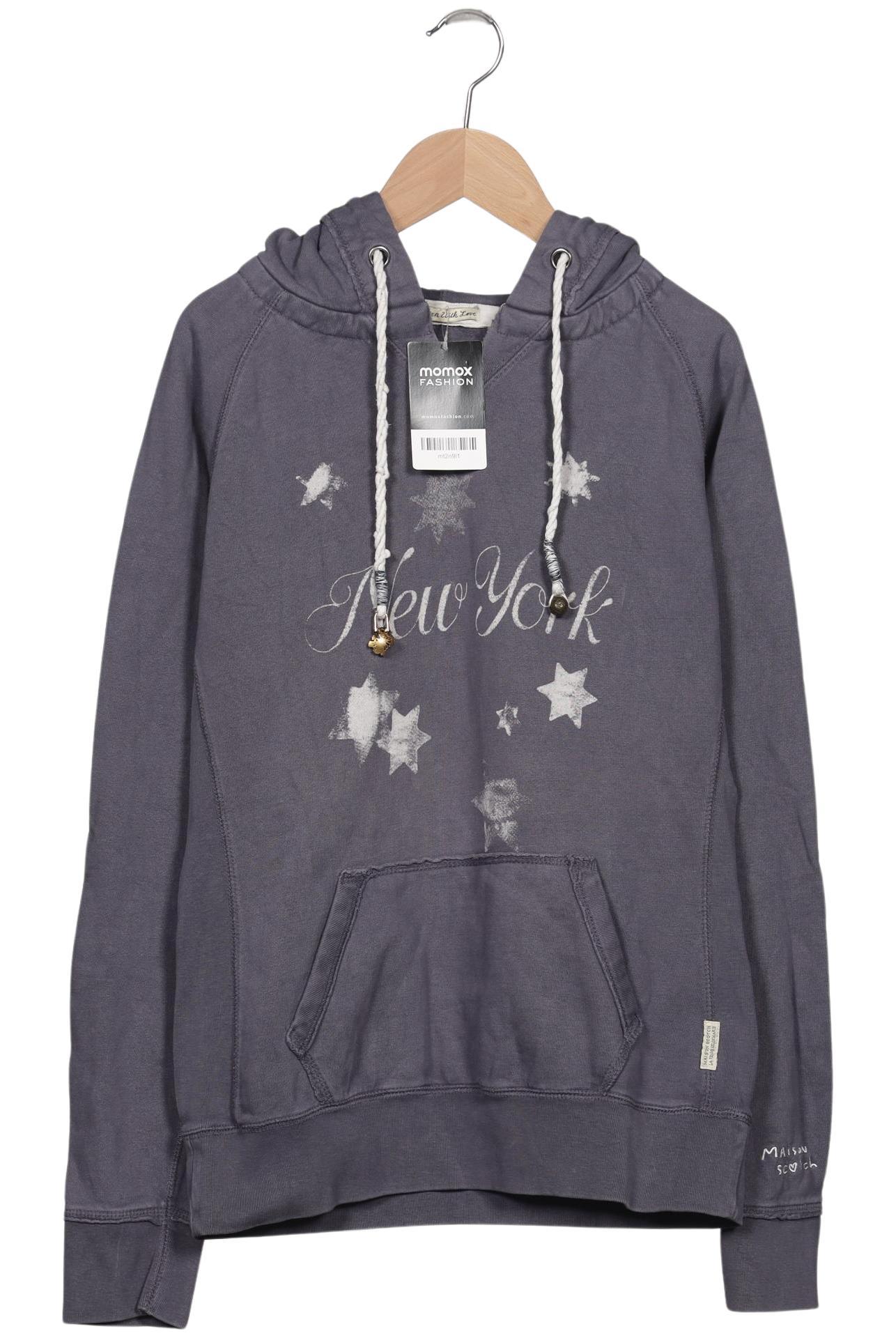 

Maison Scotch Damen Kapuzenpullover, grau, Gr. 38