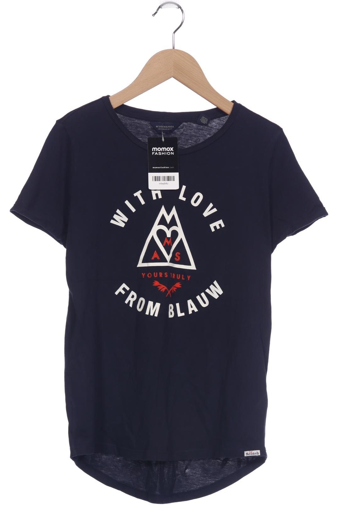 

Maison Scotch Damen T-Shirt, marineblau, Gr. 34