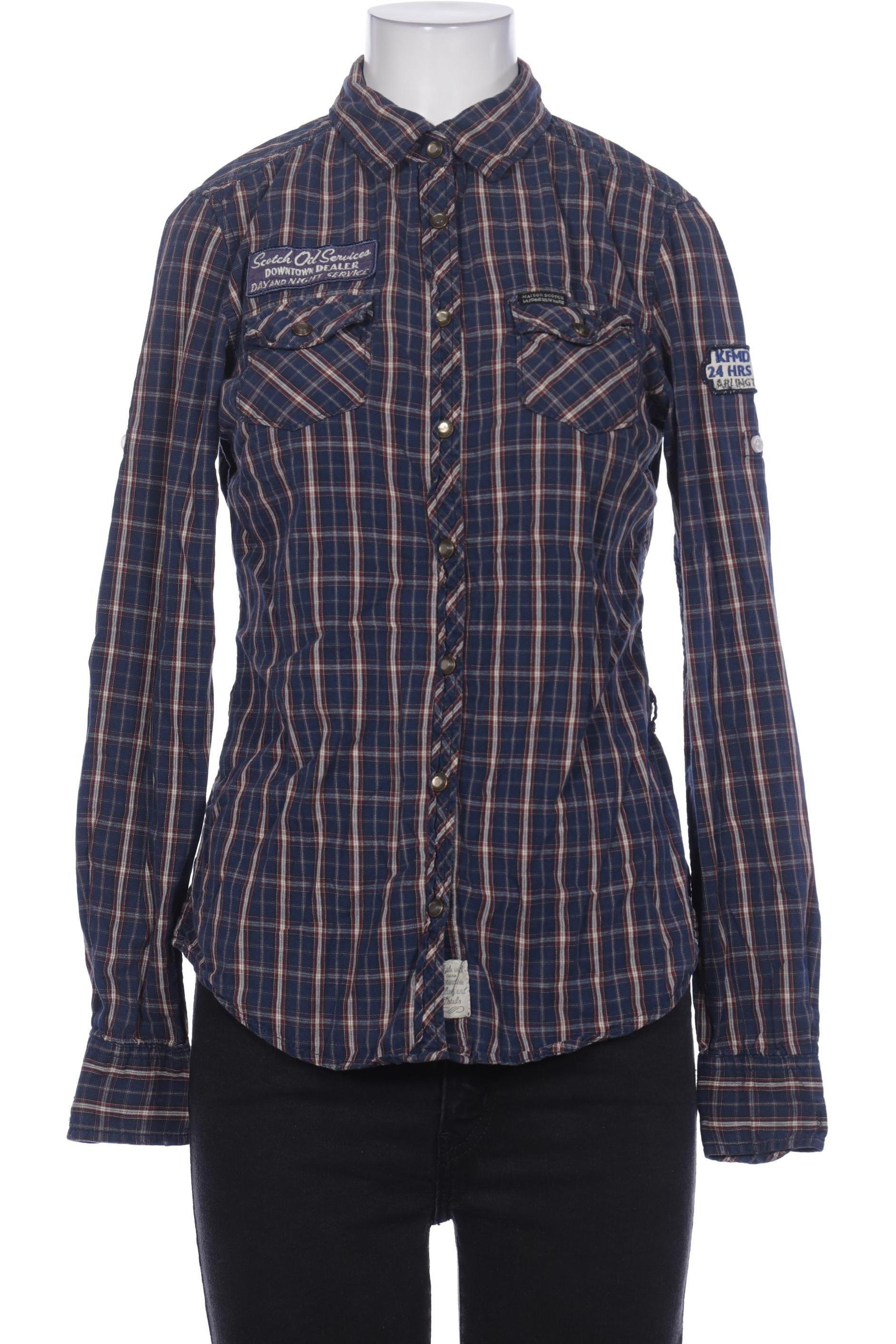 

Maison Scotch Damen Bluse, marineblau, Gr. 36