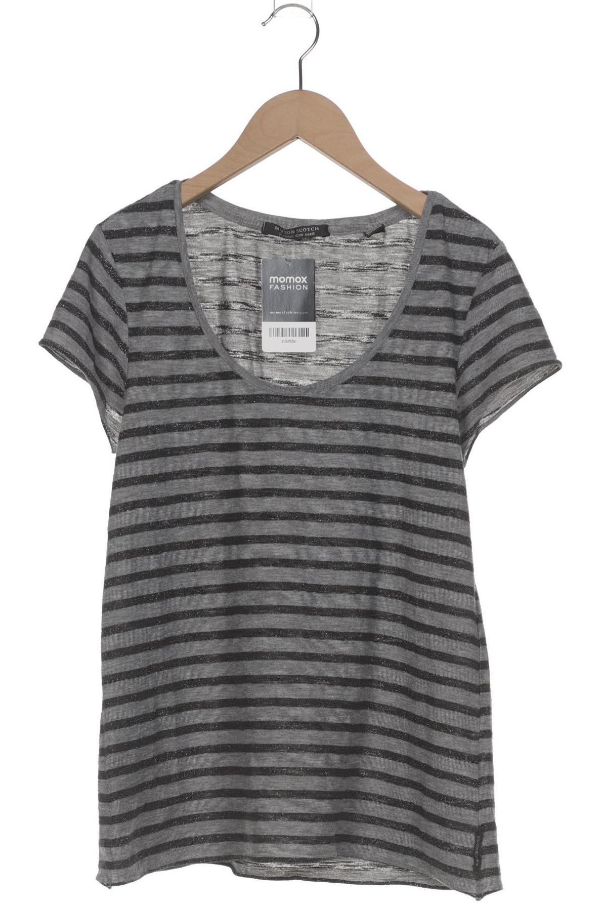 

Maison Scotch Damen T-Shirt, grau, Gr. 36