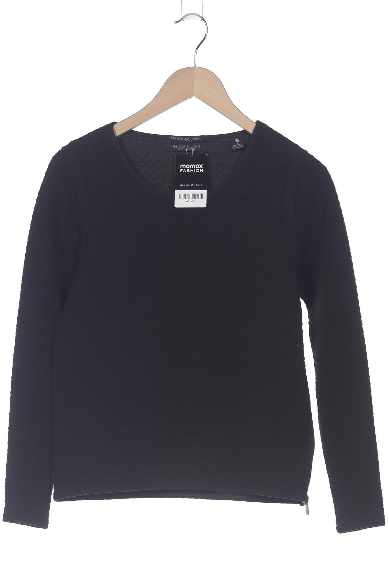 

Maison Scotch Damen Sweatshirt, schwarz, Gr. 36