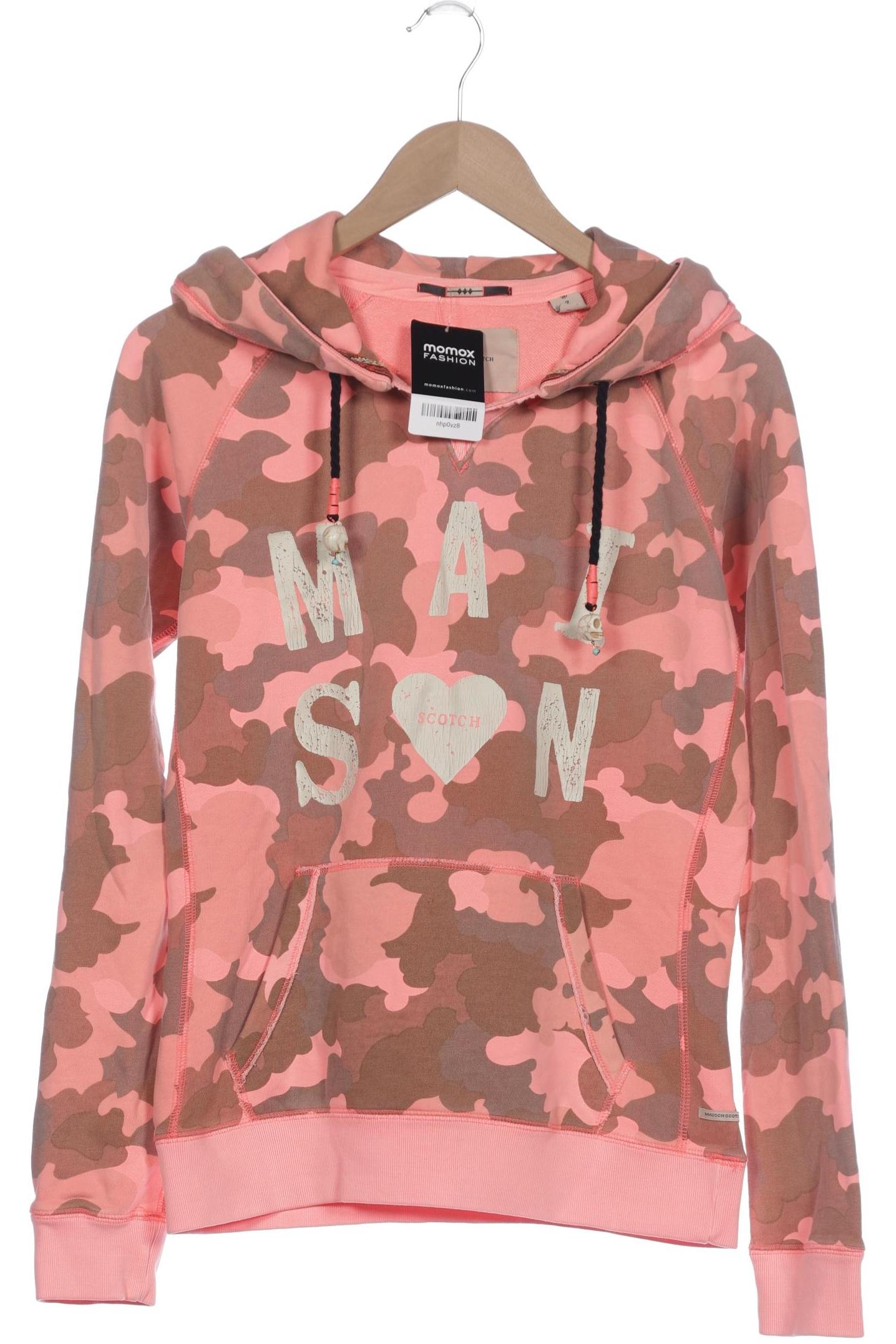 

Maison Scotch Damen Kapuzenpullover, pink, Gr. 38