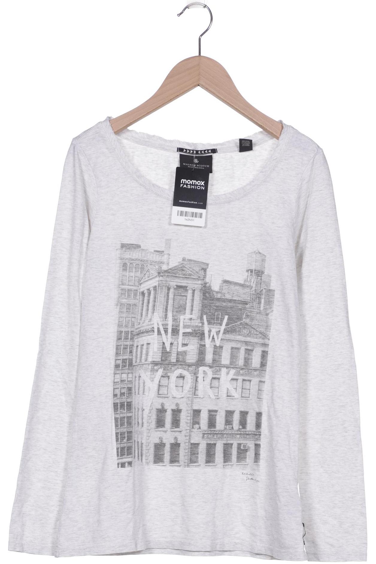 

Maison Scotch Damen Langarmshirt, grau, Gr. 36