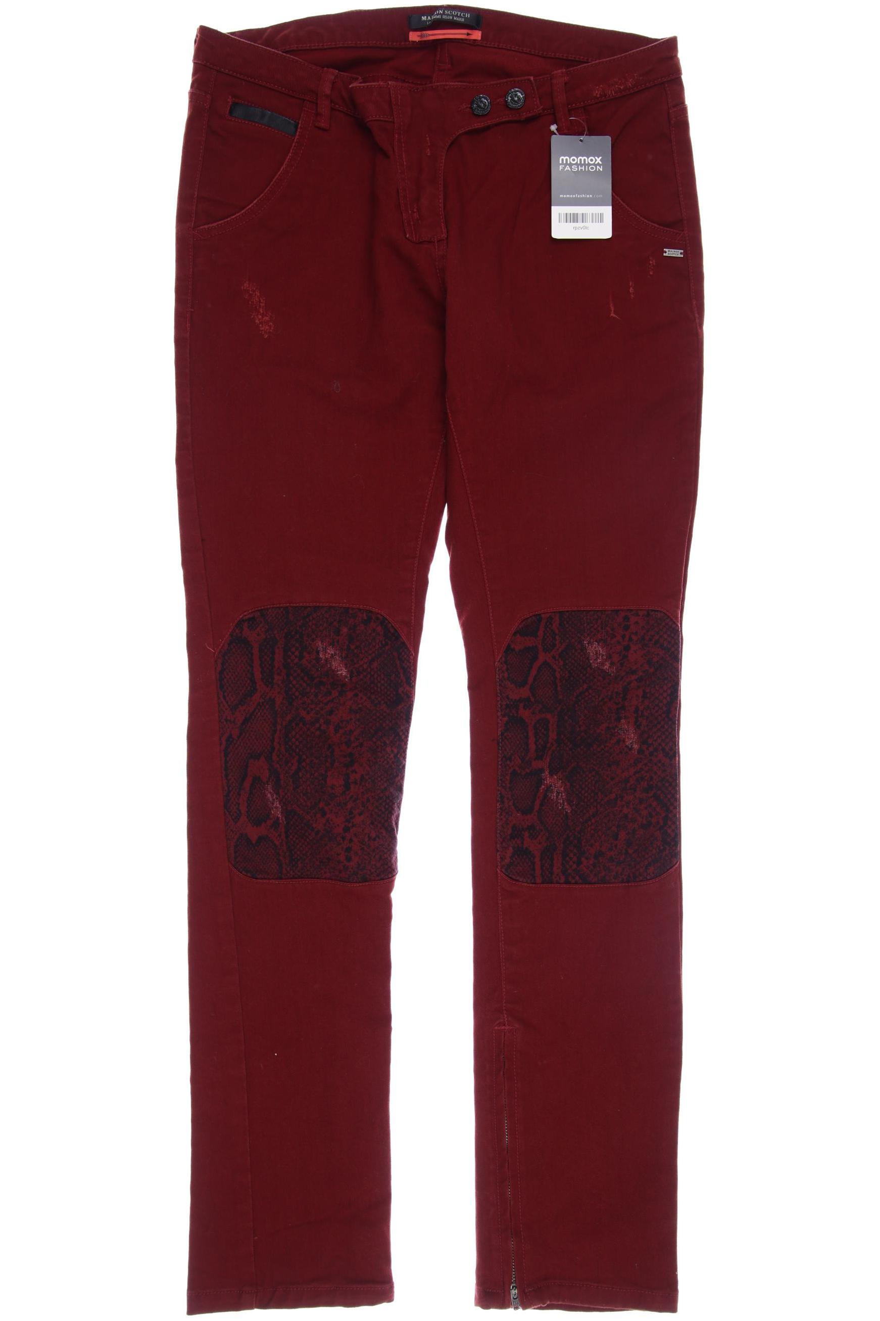 

Maison Scotch Damen Jeans, bordeaux, Gr. 42