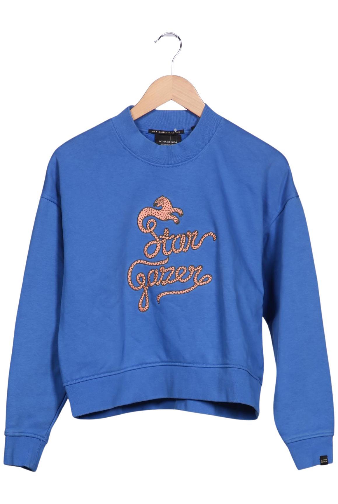 

Maison Scotch Damen Sweatshirt, blau, Gr. 38