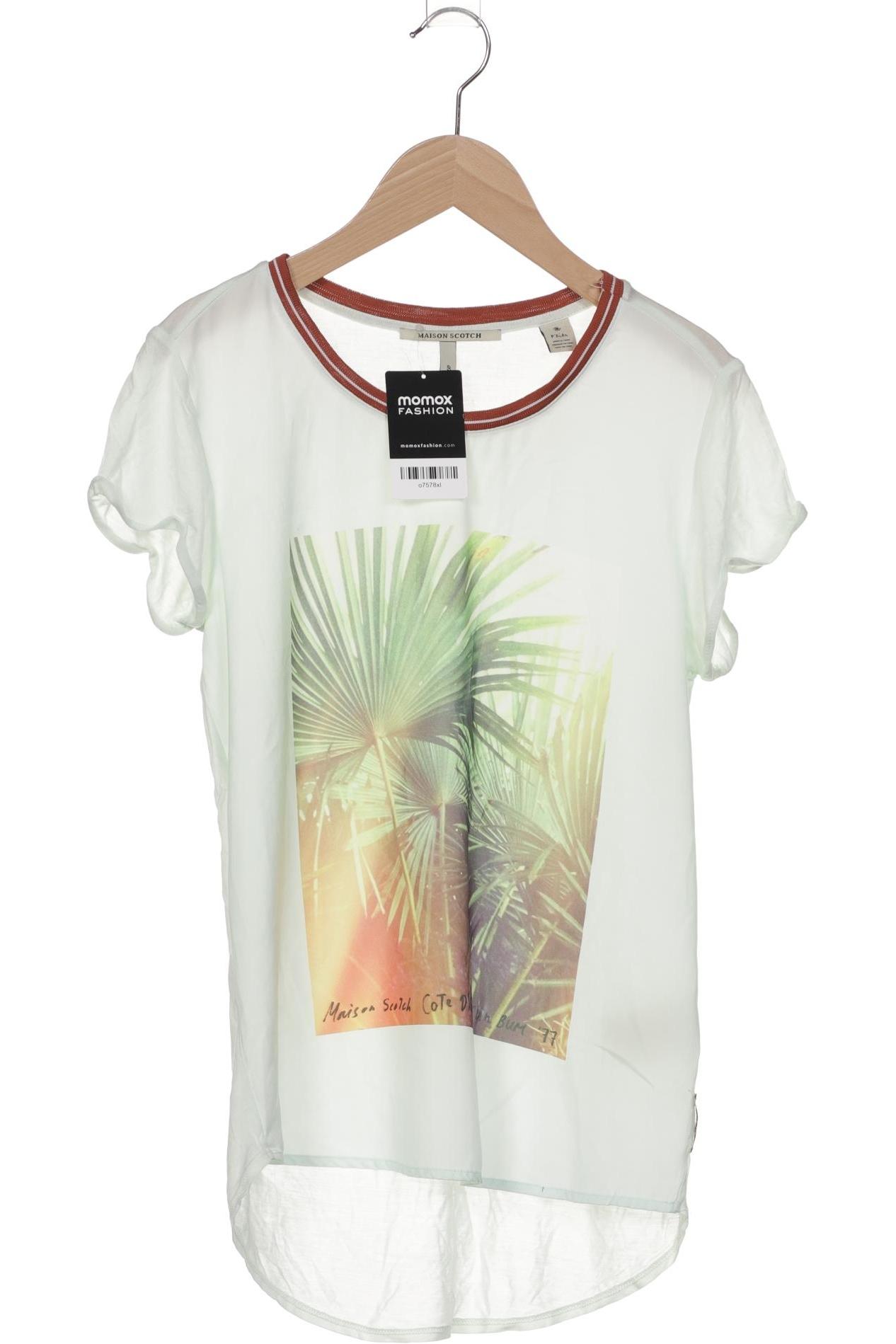 

Maison Scotch Damen T-Shirt, hellgrün, Gr. 34