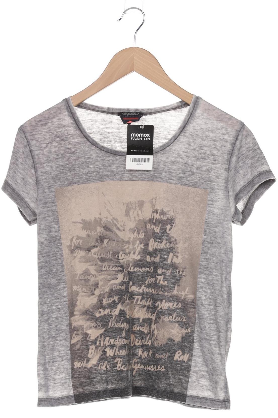 

Maison Scotch Damen T-Shirt, grau, Gr. 36