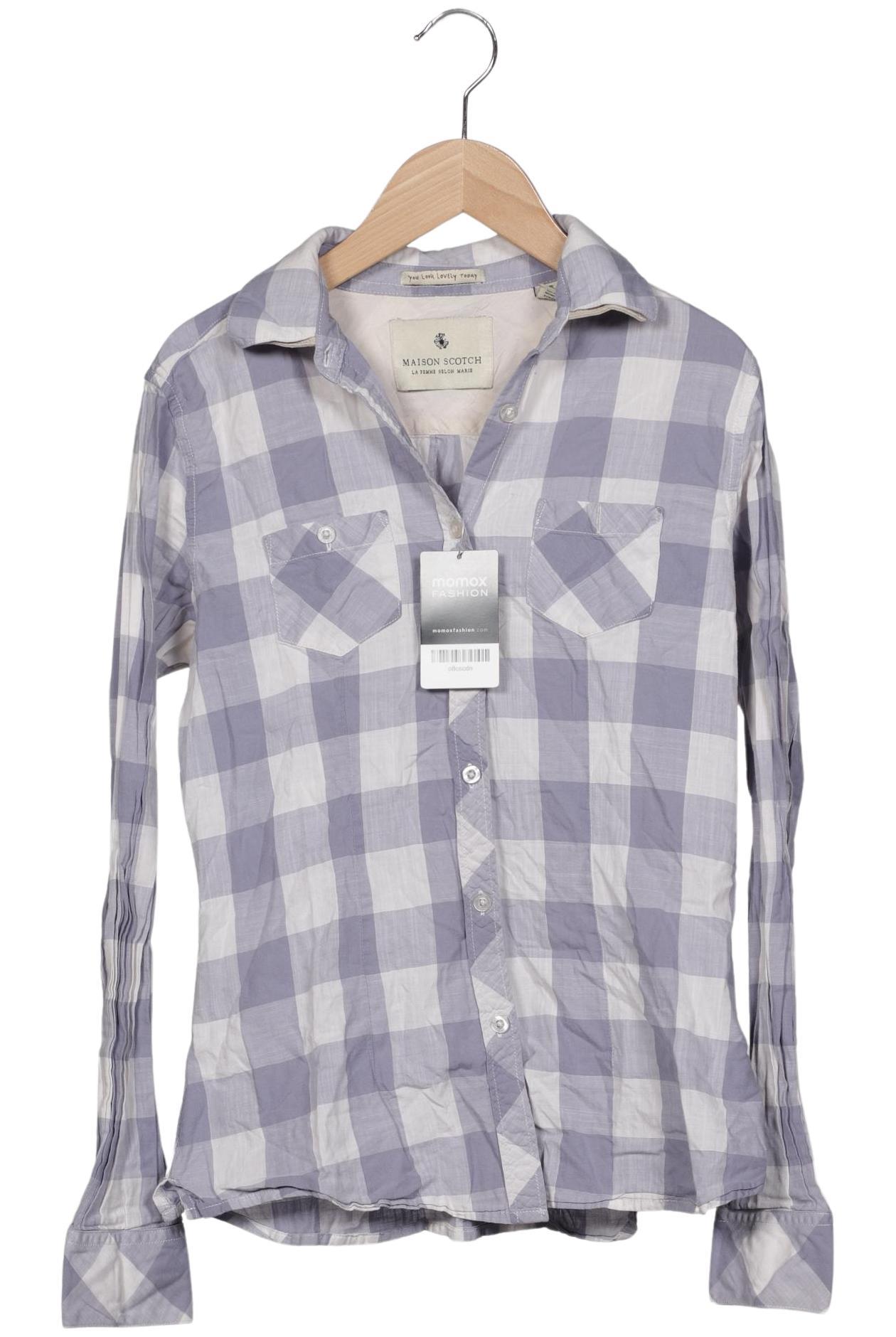 

Maison Scotch Damen Bluse, blau, Gr. 38