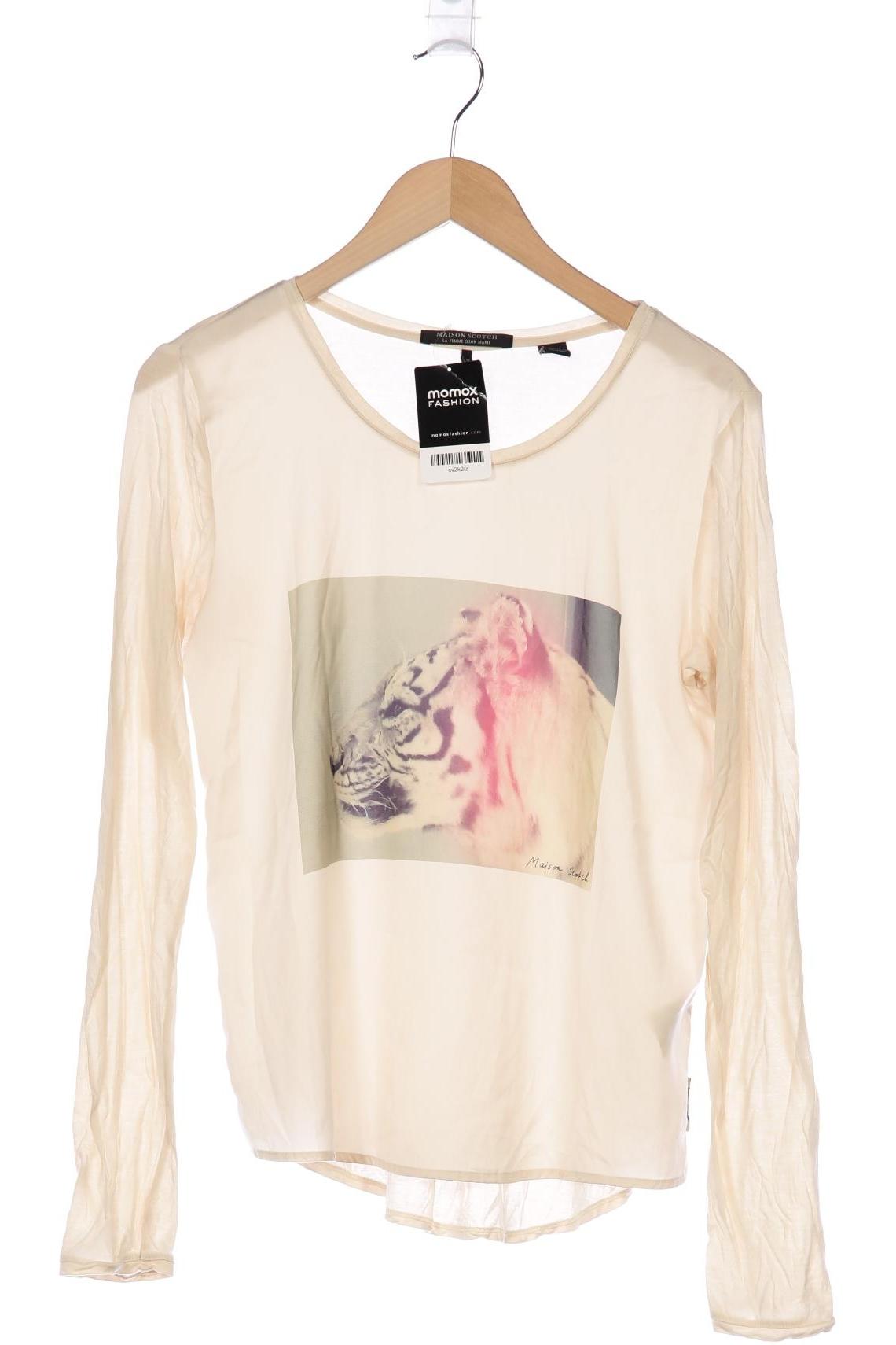 

Maison Scotch Damen Langarmshirt, beige, Gr. 38