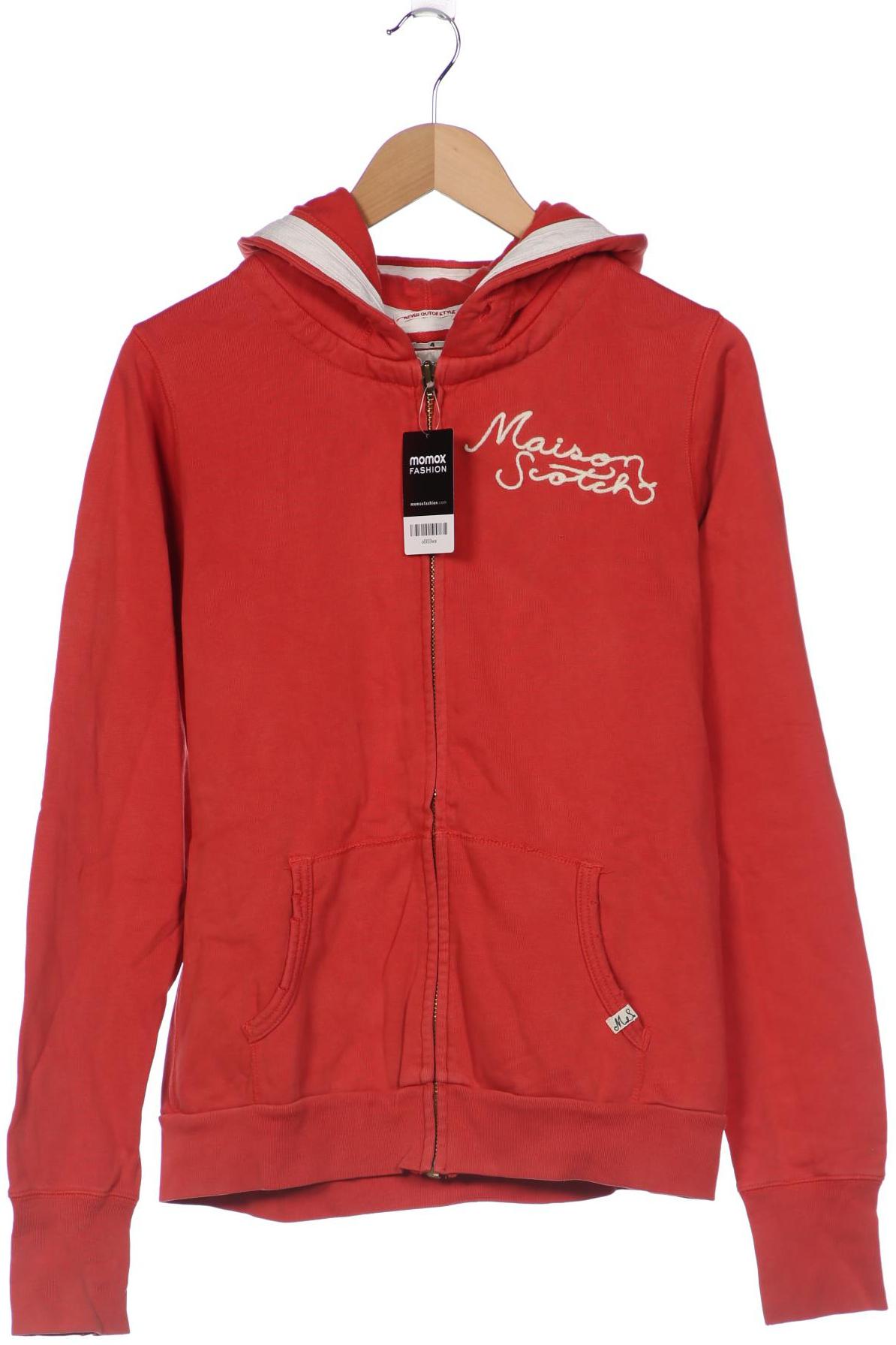 

Maison Scotch Damen Kapuzenpullover, rot, Gr. 42