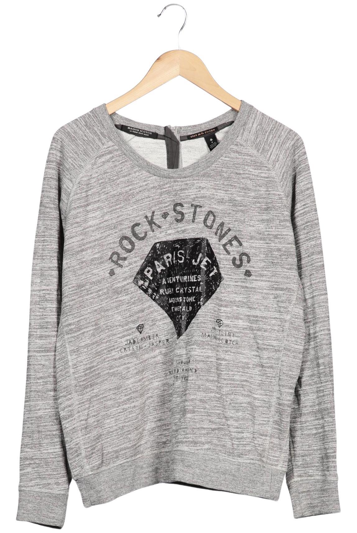

Maison Scotch Damen Sweatshirt, grau, Gr. 42