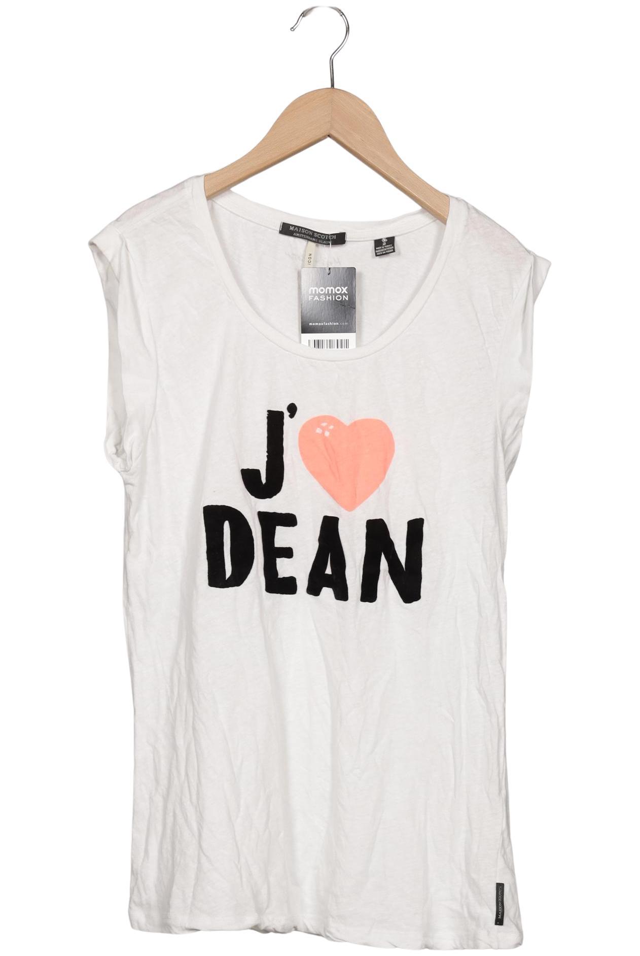 

Maison Scotch Damen T-Shirt, weiß, Gr. 38