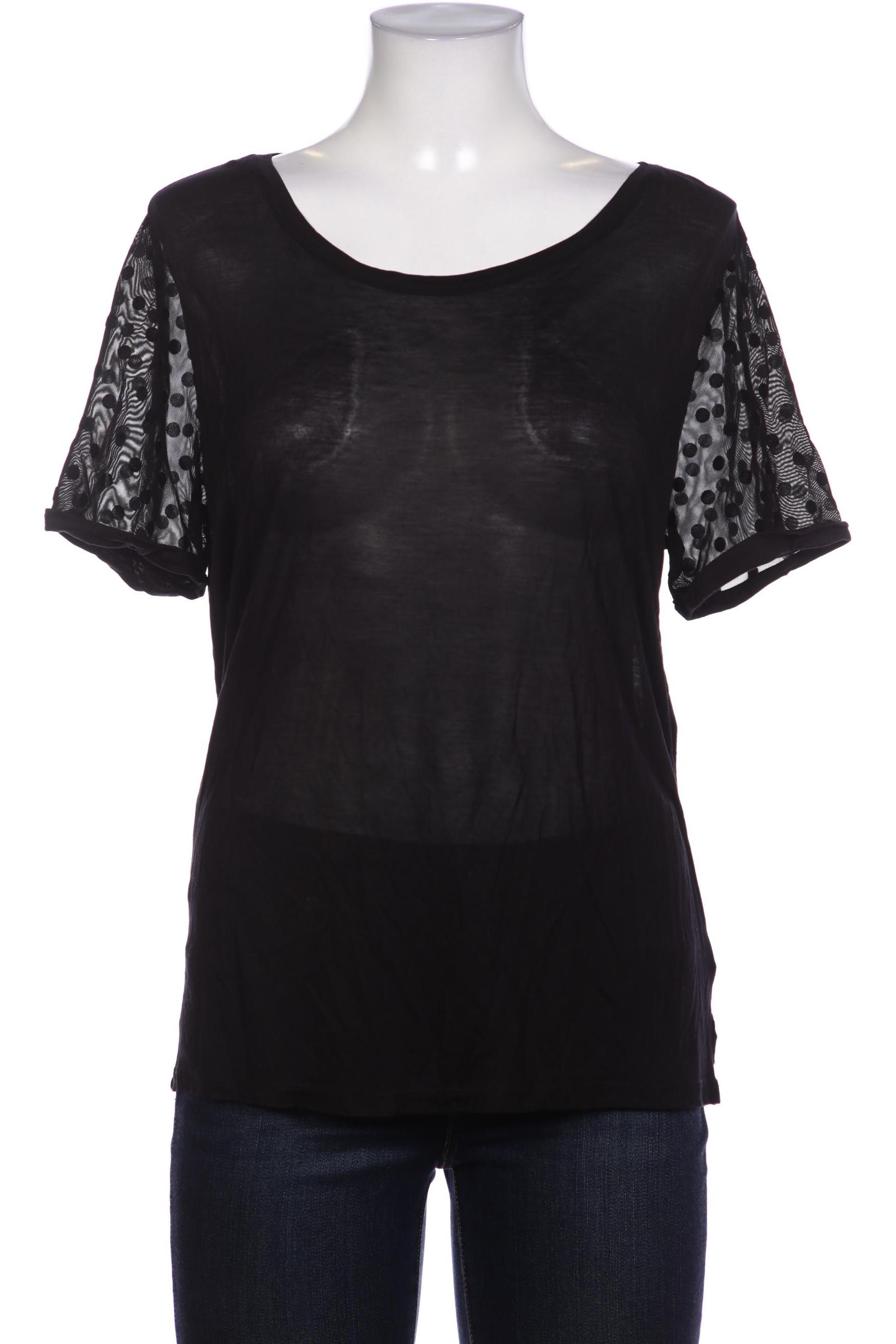 

Maison Scotch Damen T-Shirt, schwarz, Gr. 38