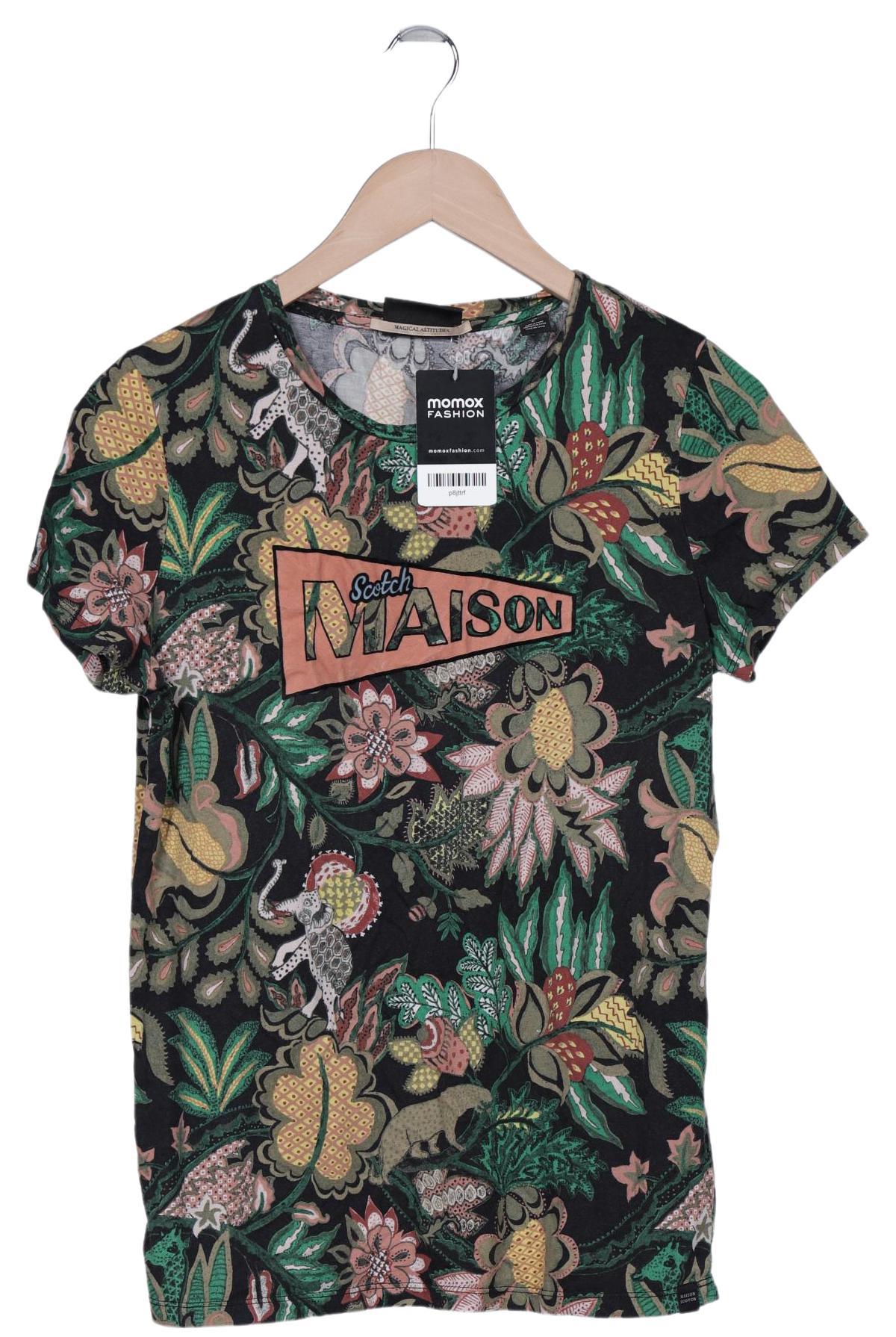 

Maison Scotch Damen T-Shirt, schwarz, Gr. 42