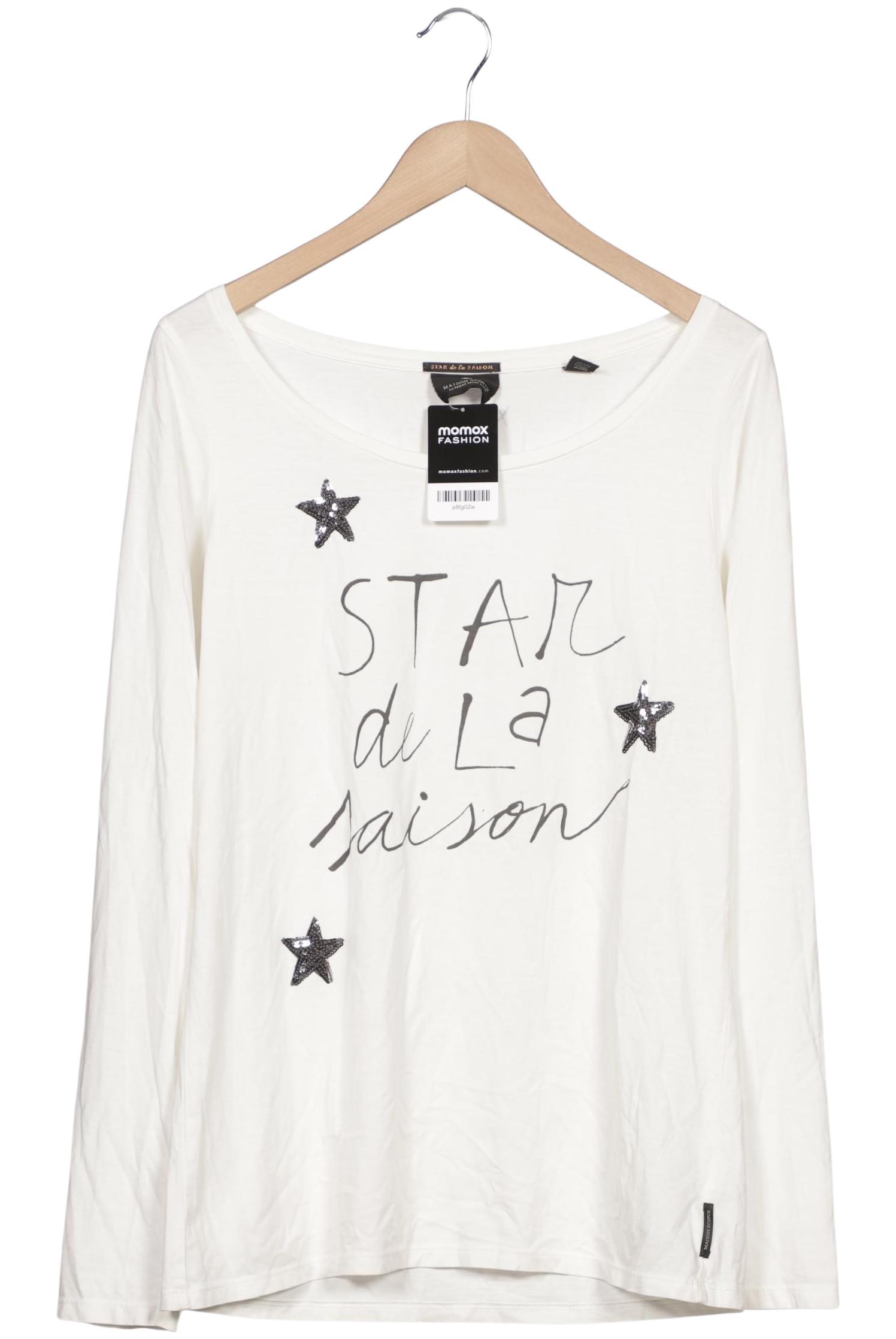 

Maison Scotch Damen Langarmshirt, weiß, Gr. 42