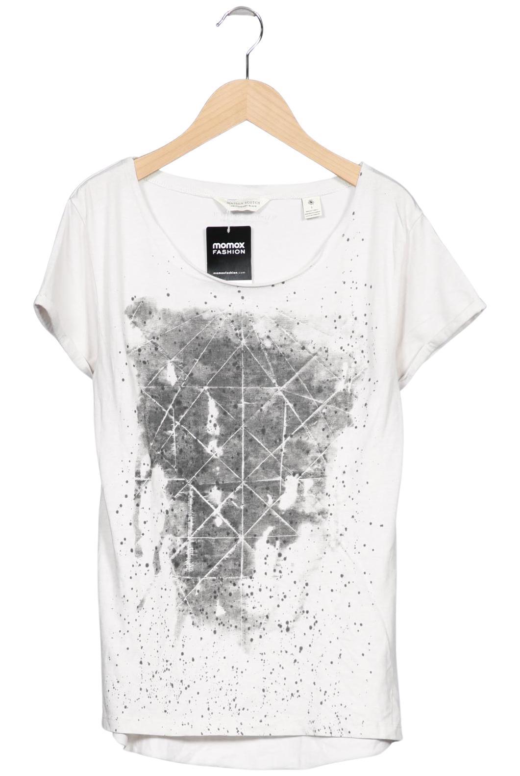 

Maison Scotch Damen T-Shirt, weiß, Gr. 36