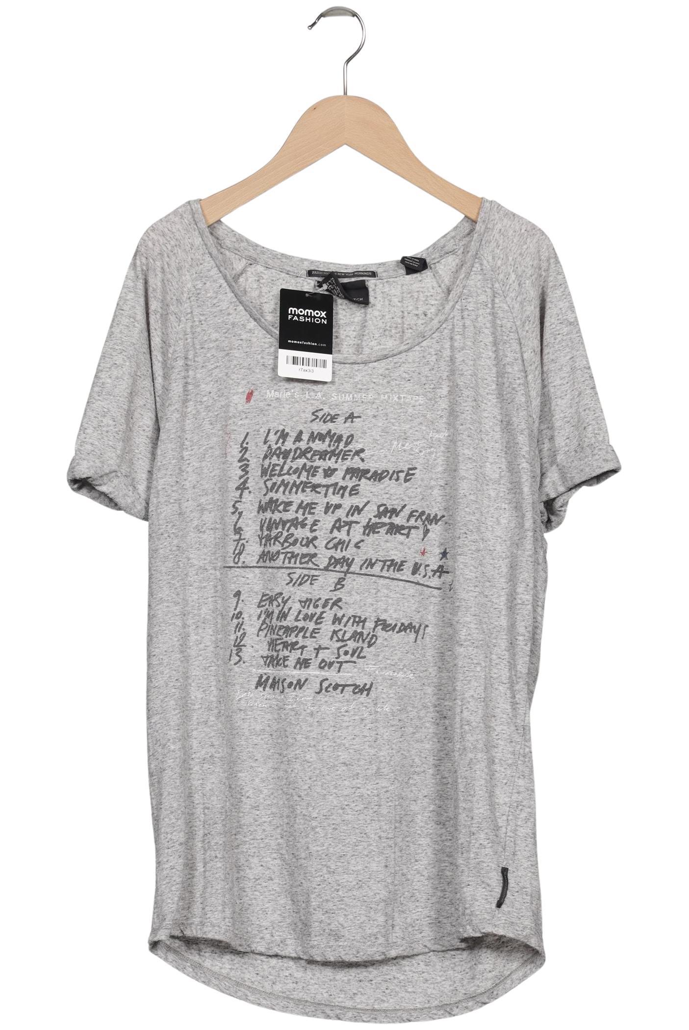 

Maison Scotch Damen T-Shirt, grau, Gr. 38