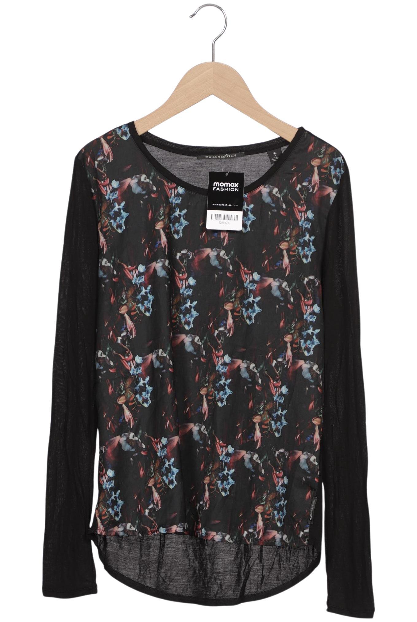 

Maison Scotch Damen Langarmshirt, schwarz, Gr. 38