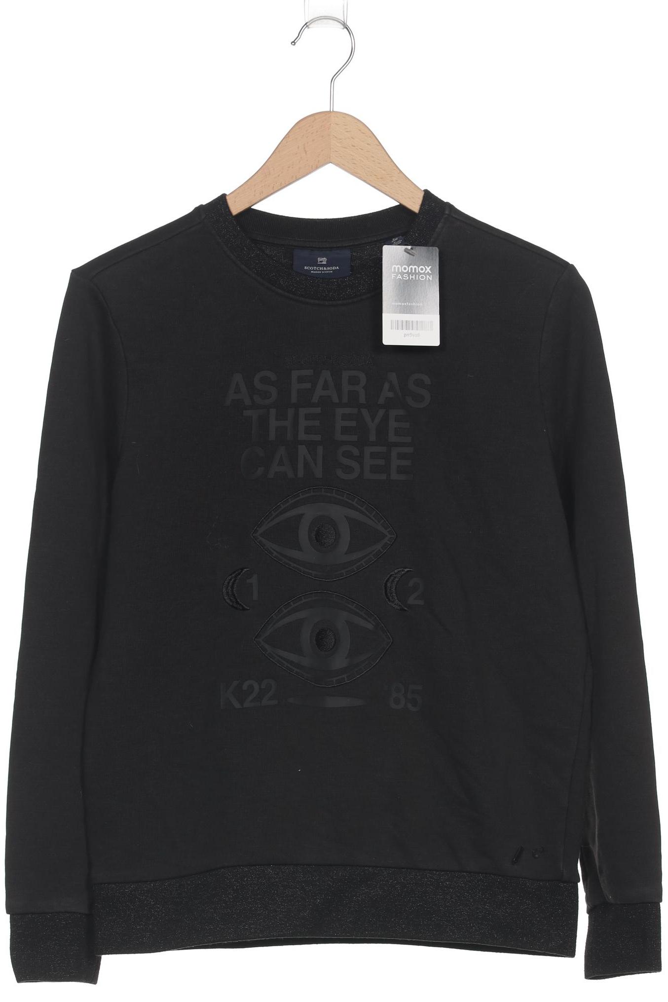 

Maison Scotch Damen Sweatshirt, schwarz, Gr. 36