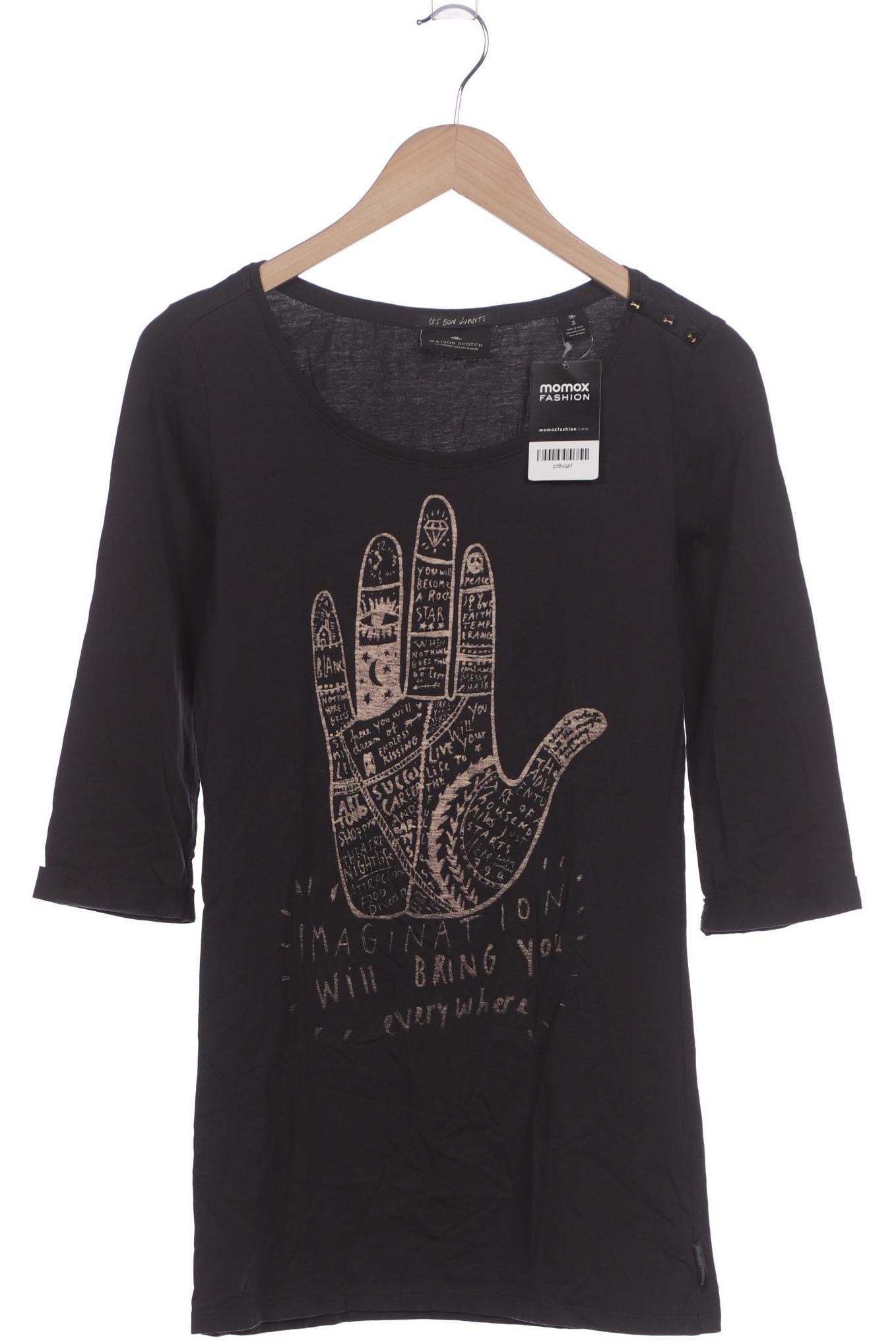 

Maison Scotch Damen Langarmshirt, grau, Gr. 38