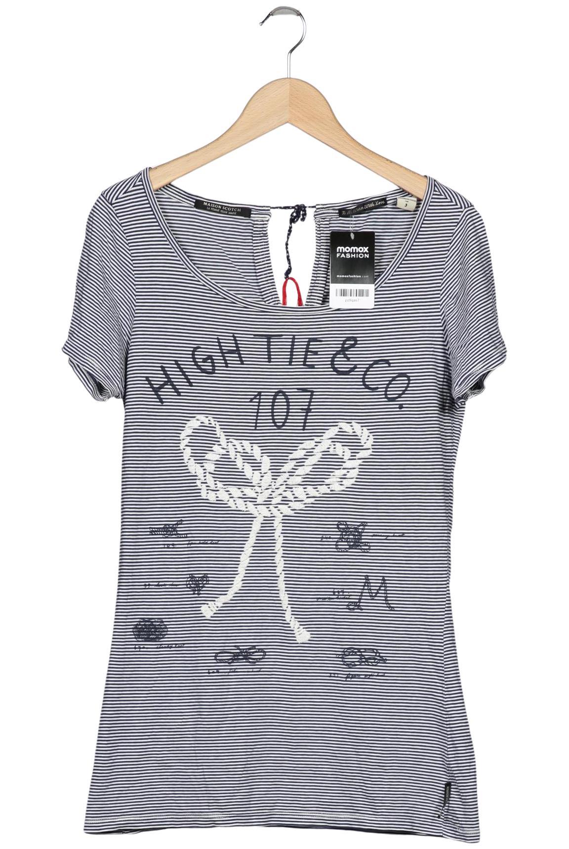 

Maison Scotch Damen T-Shirt, grau, Gr. 40