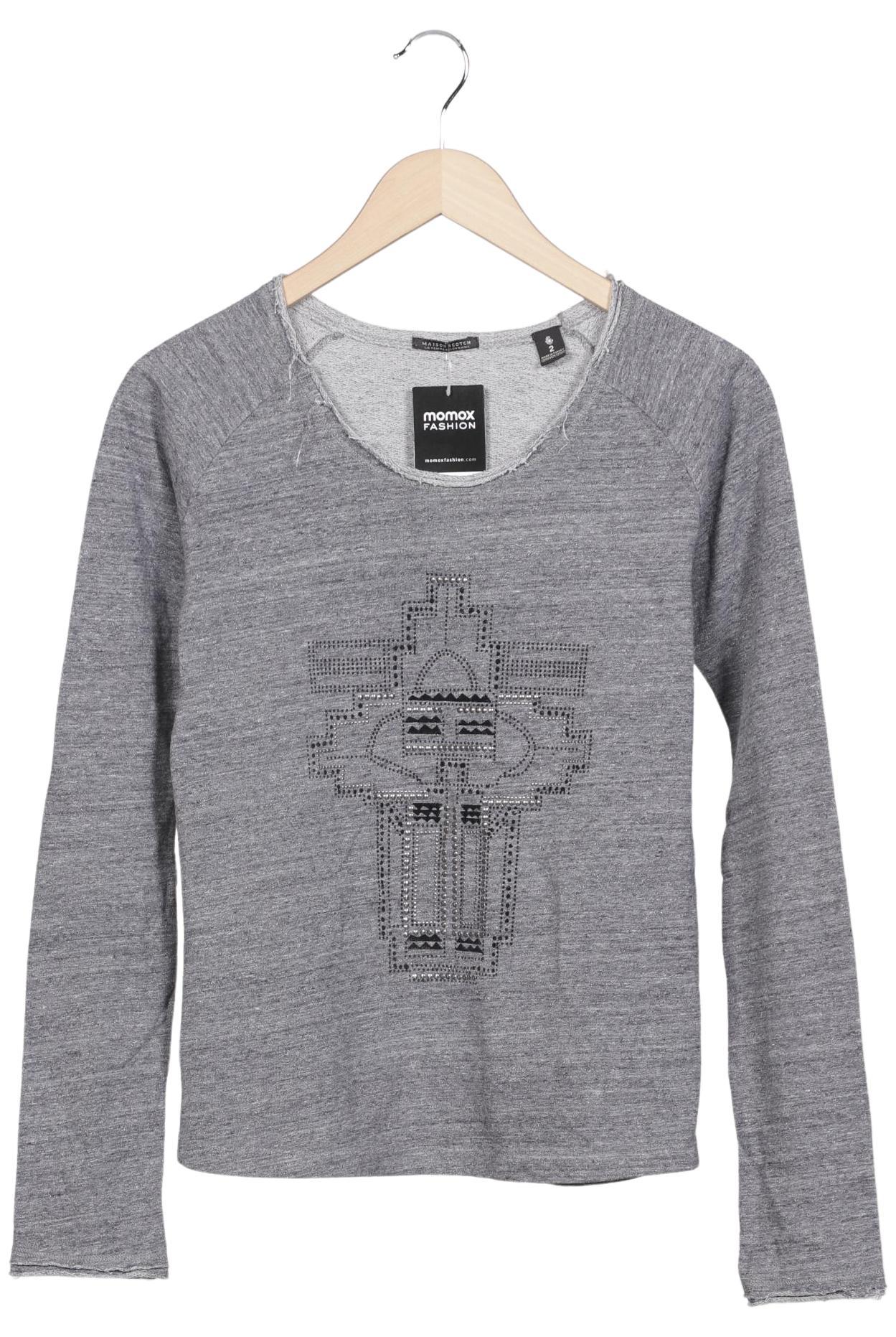 

Maison Scotch Damen Langarmshirt, grau, Gr. 38