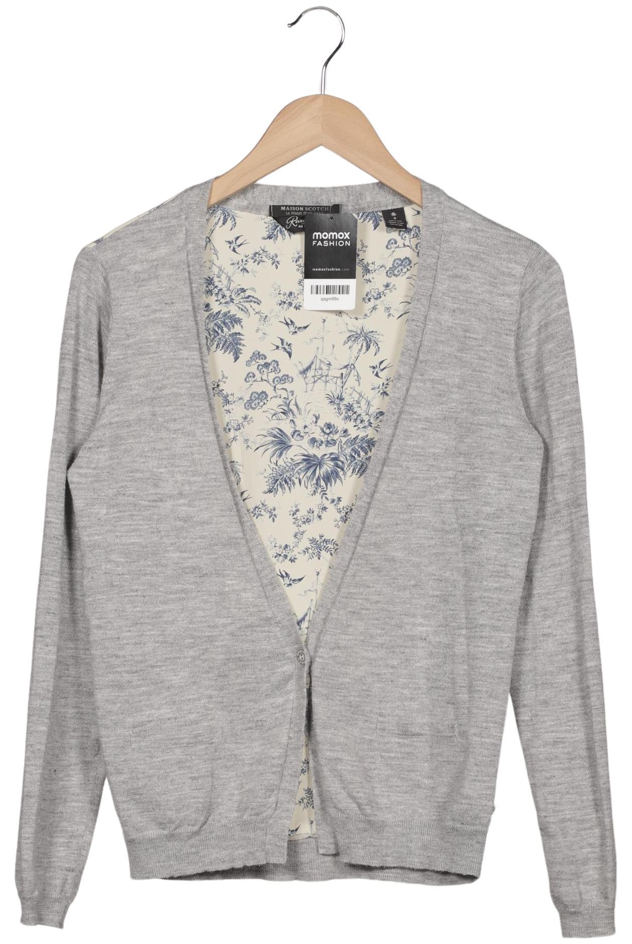 

Maison Scotch Damen Strickjacke, grau, Gr. 40
