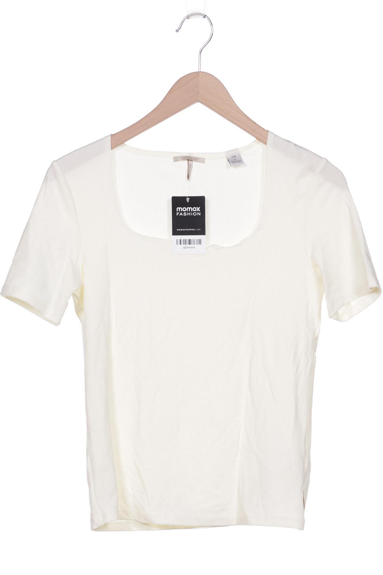 

Maison Scotch Damen T-Shirt, cremeweiß