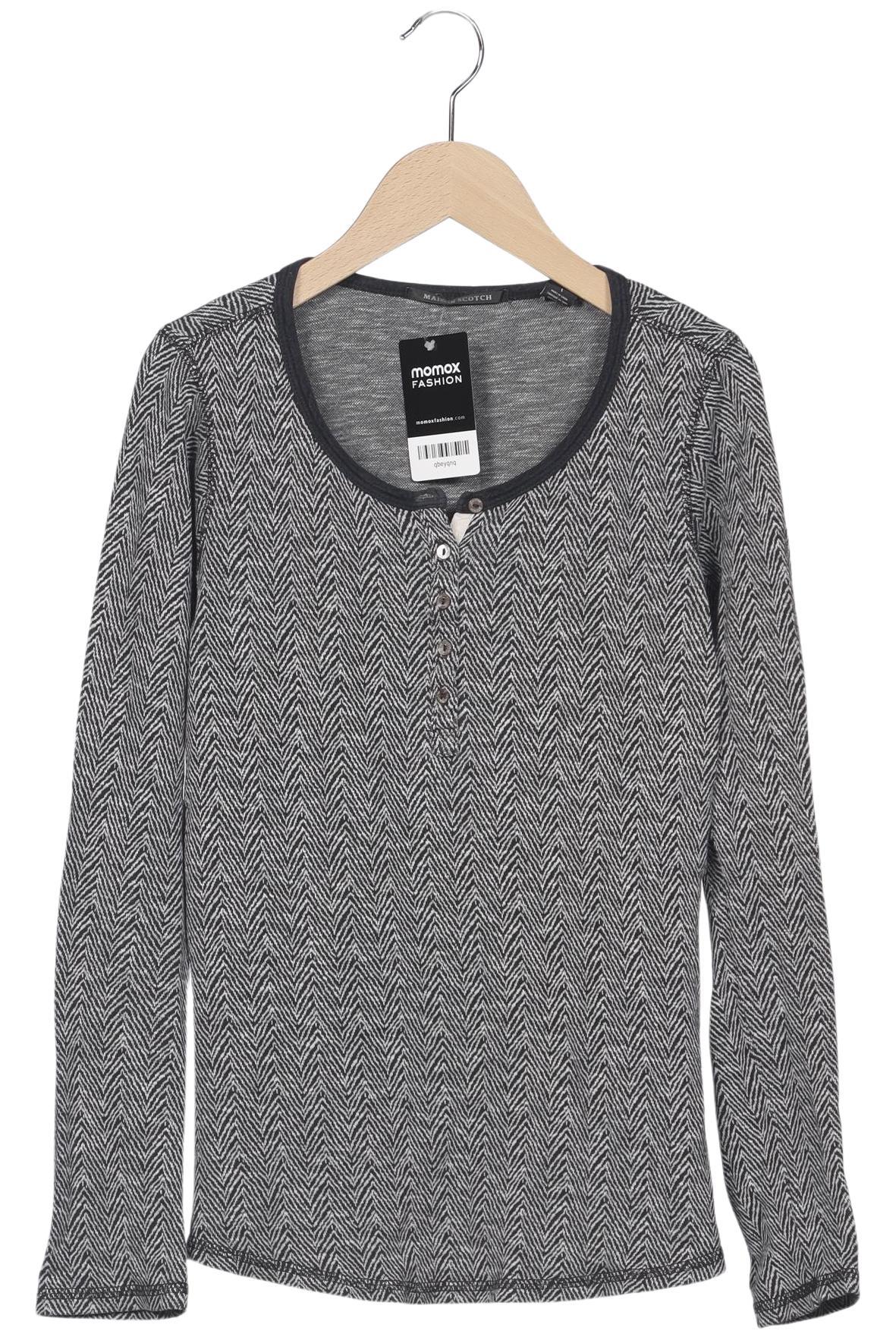 

Maison Scotch Damen Langarmshirt, grau, Gr. 36