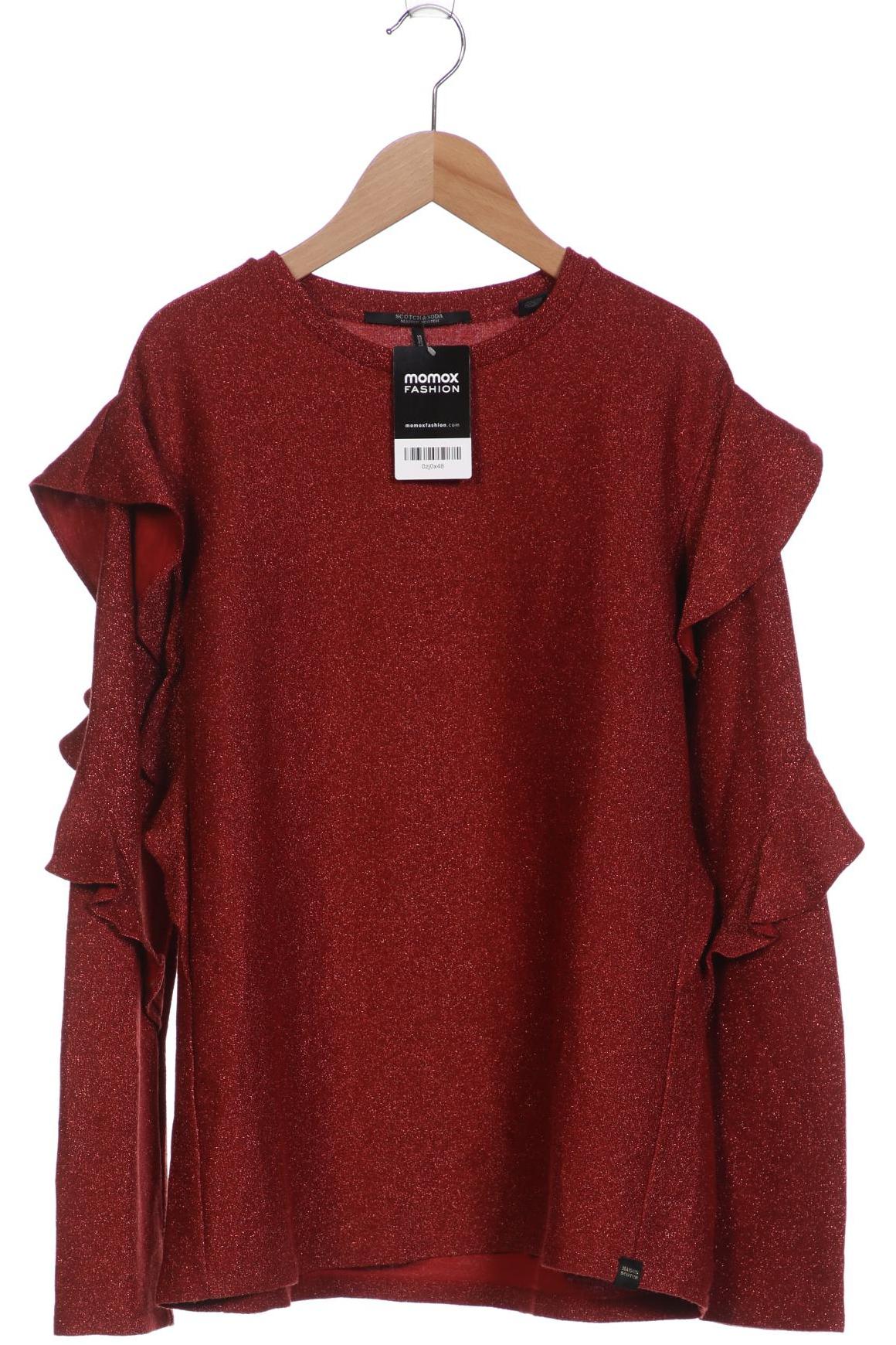 

Maison Scotch Damen Langarmshirt, rot, Gr. 34