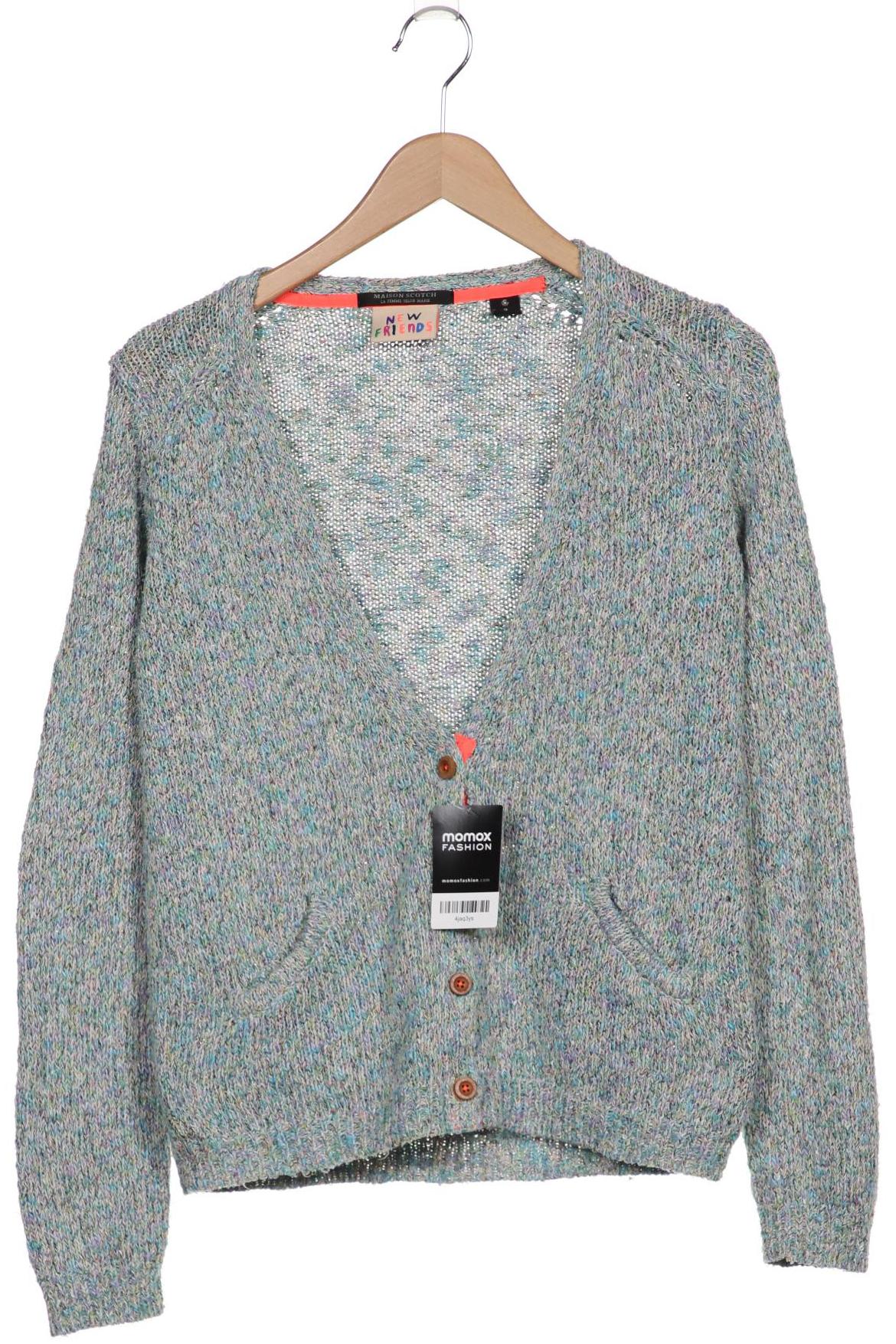 

Maison Scotch Damen Strickjacke, türkis, Gr. 38