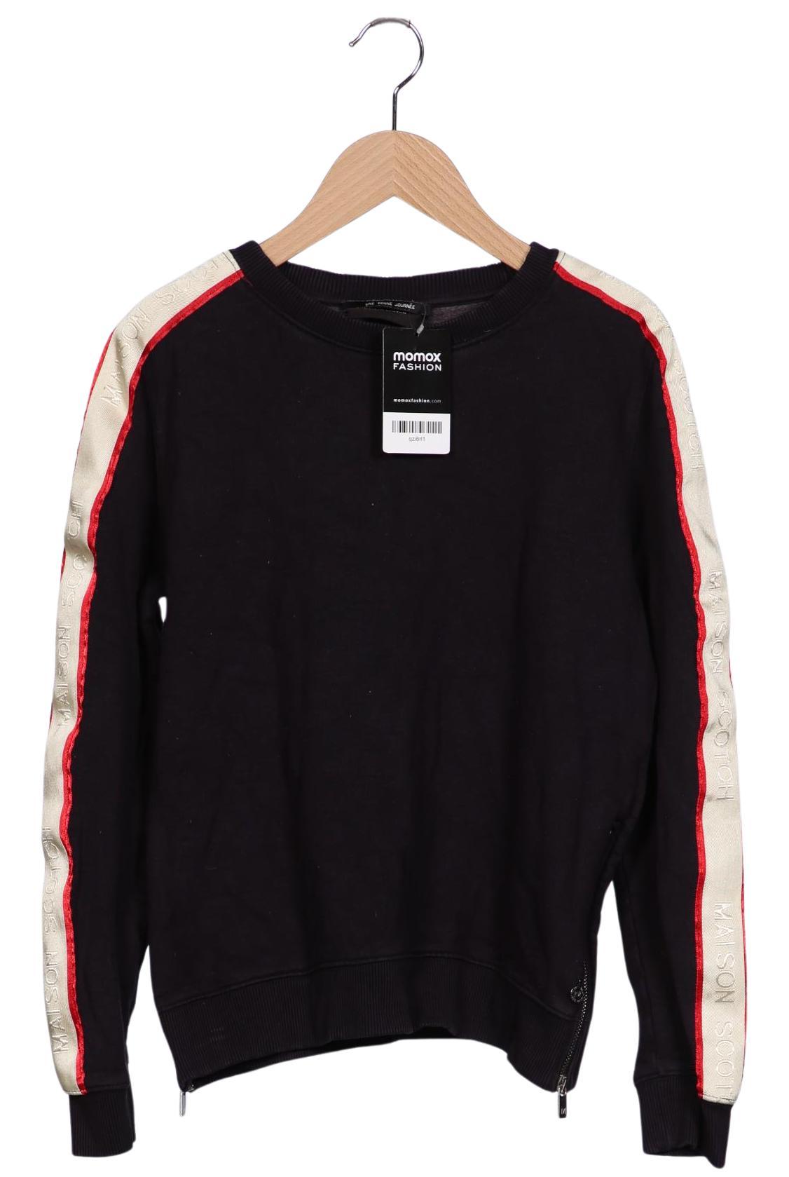 

Maison Scotch Damen Sweatshirt, schwarz, Gr. 36
