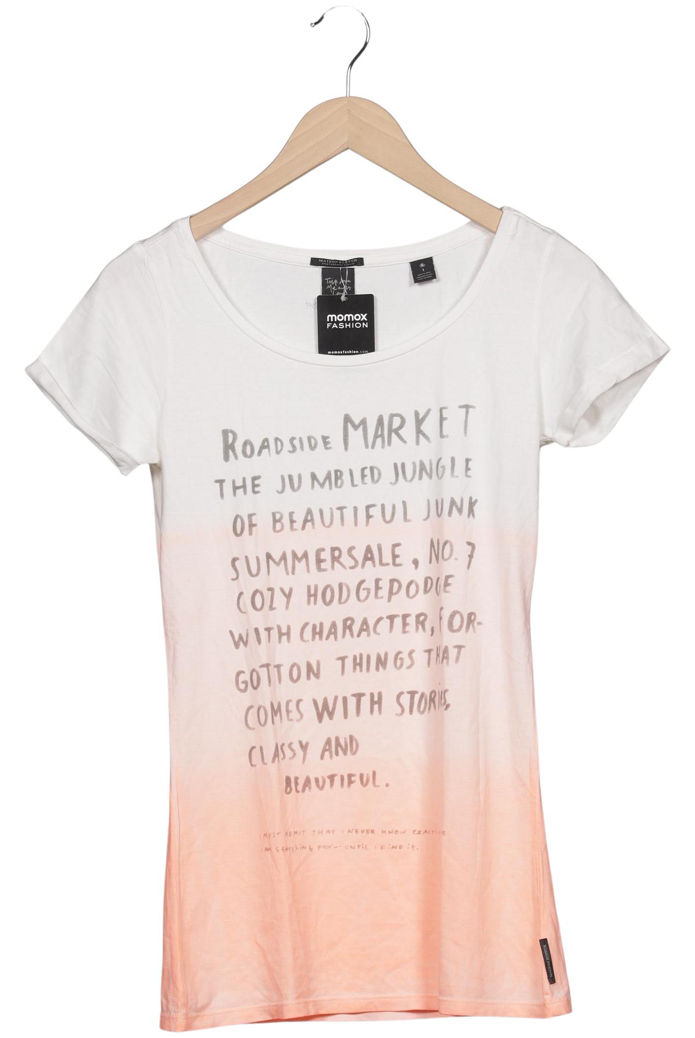 

Maison Scotch Damen T-Shirt, weiß, Gr. 36