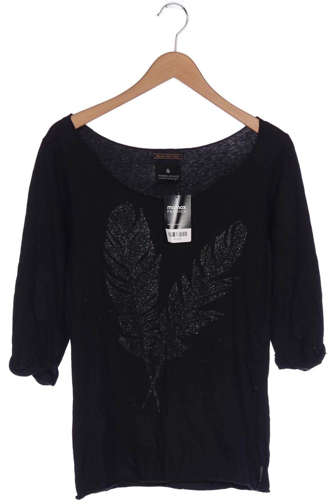 

Maison Scotch Damen Langarmshirt, schwarz, Gr. 38