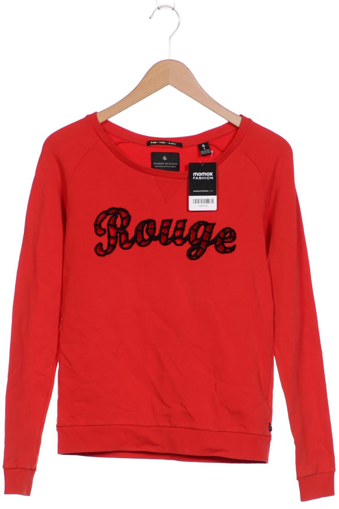 

Maison Scotch Damen Sweatshirt, rot, Gr. 36