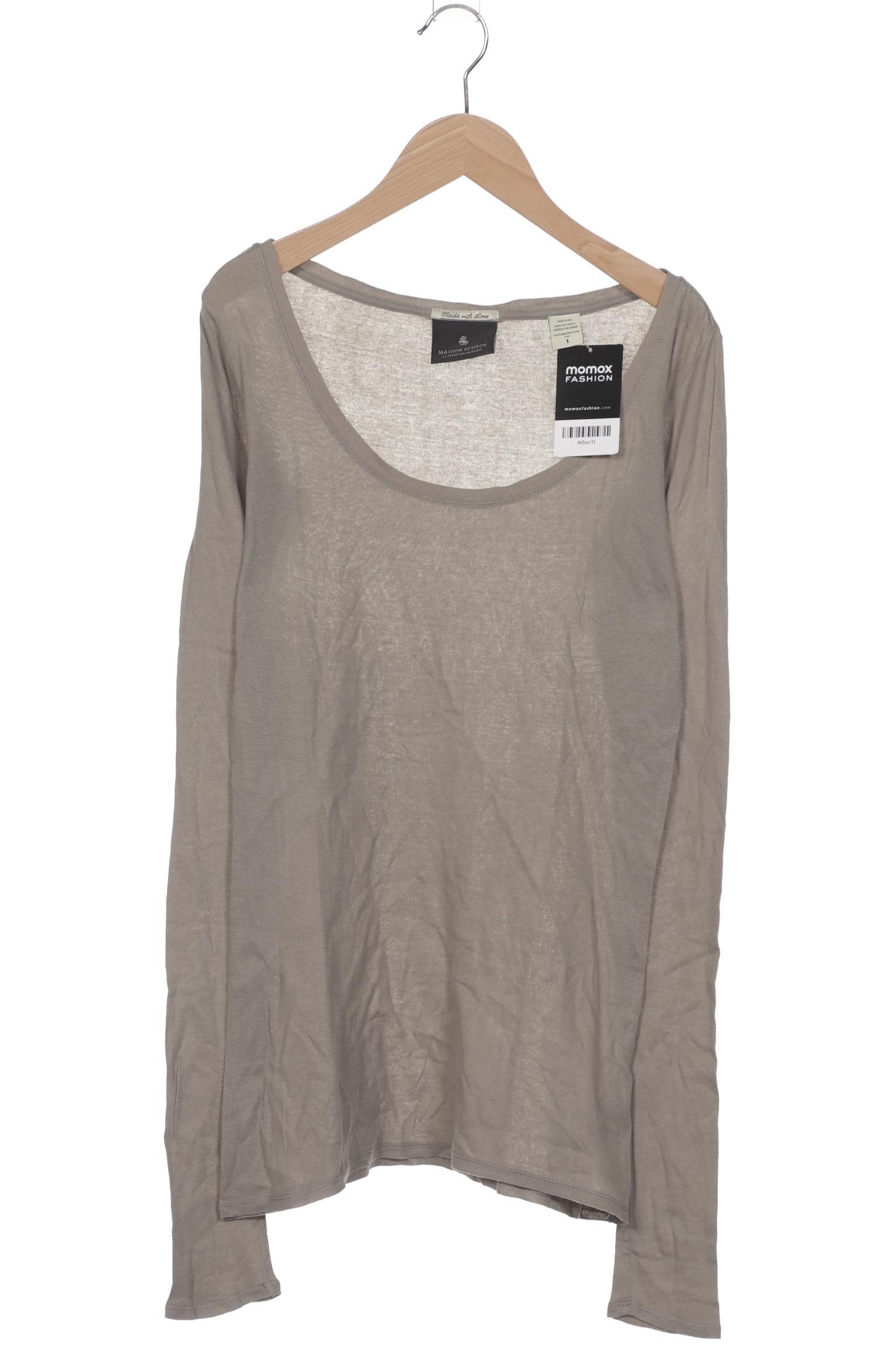 

Maison Scotch Damen Langarmshirt, grau, Gr. 36