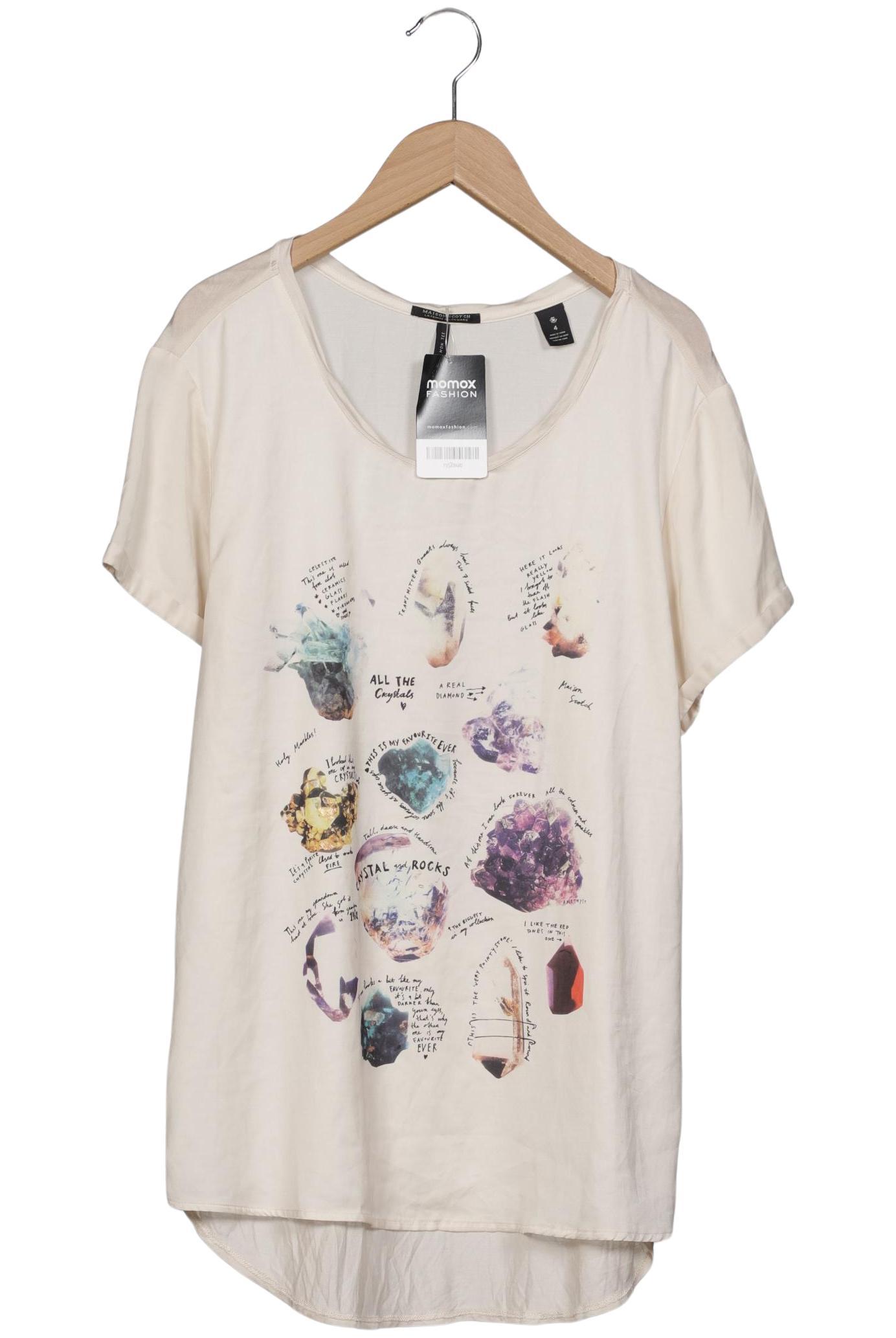 

Maison Scotch Damen T-Shirt, beige, Gr. 42