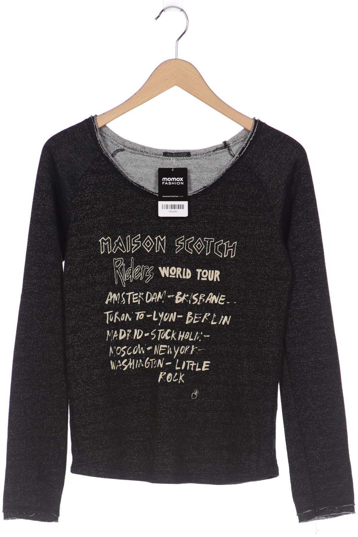 

Maison Scotch Damen Langarmshirt, schwarz, Gr. 36